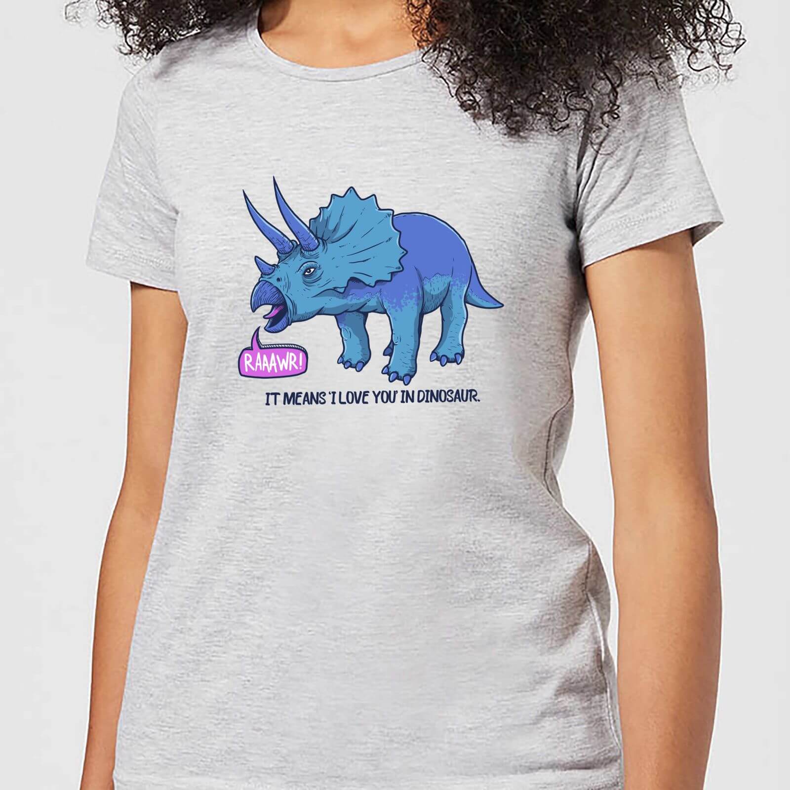 Rawr It Means I Love You Women's T-Shirt - Grey - XL - Grey
