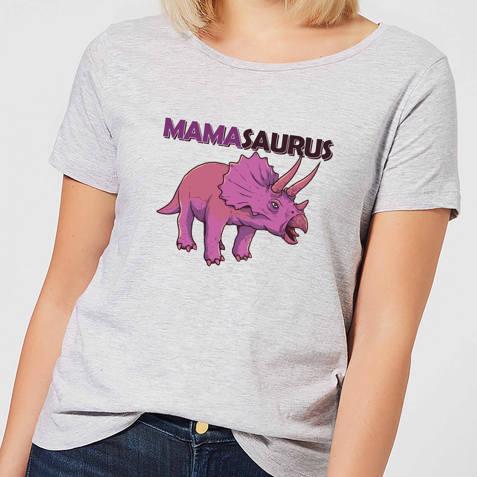 Mama Saurus Women's T-Shirt - Grey - S - Grey