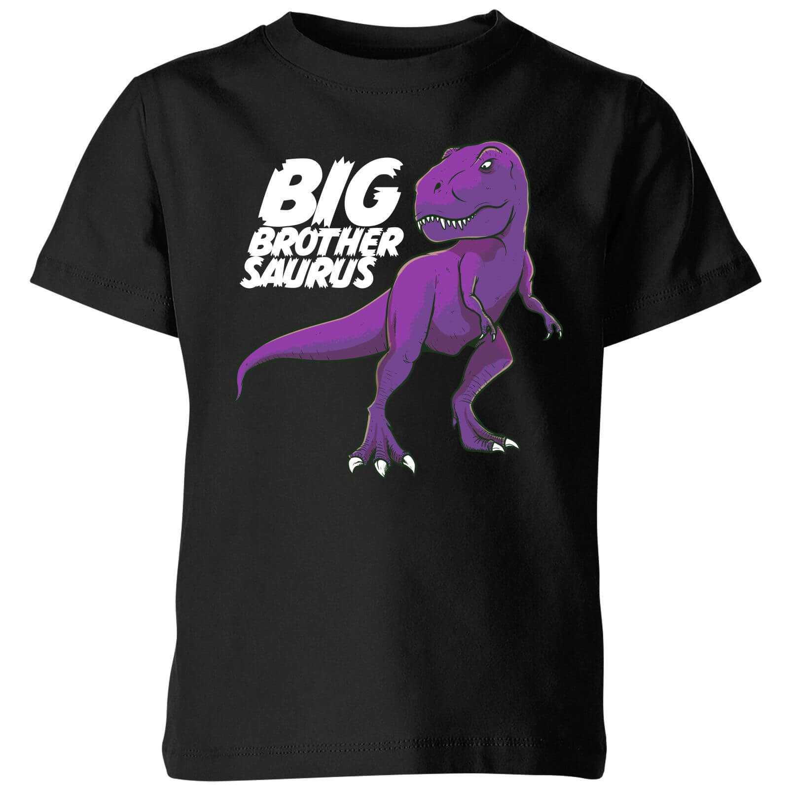 Im A Big Brothersaurus Kids' T-Shirt - Black - 3-4 Years