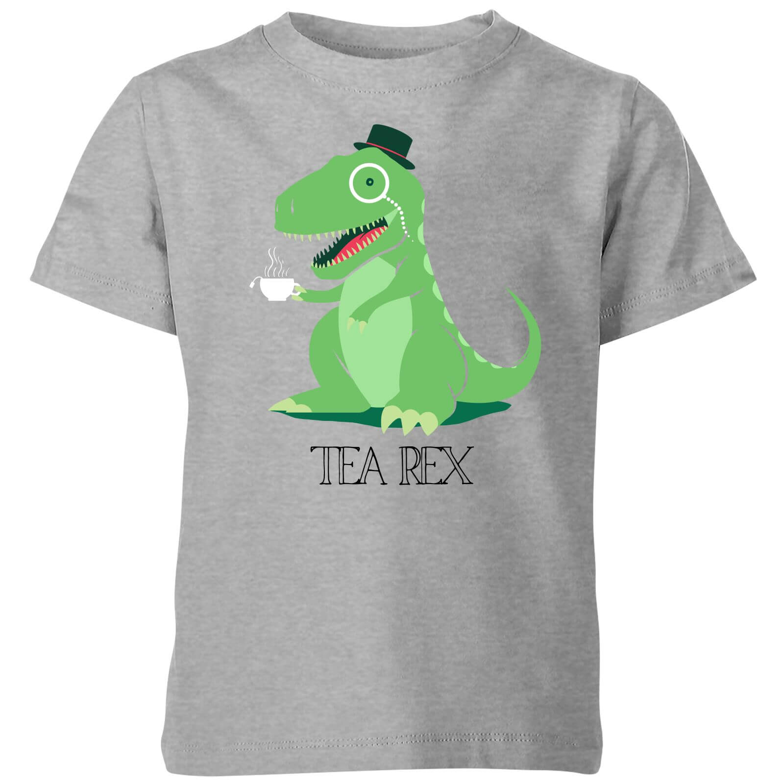 Tea Rex Kids' T-Shirt - Grey - 3-4 Years - Grey
