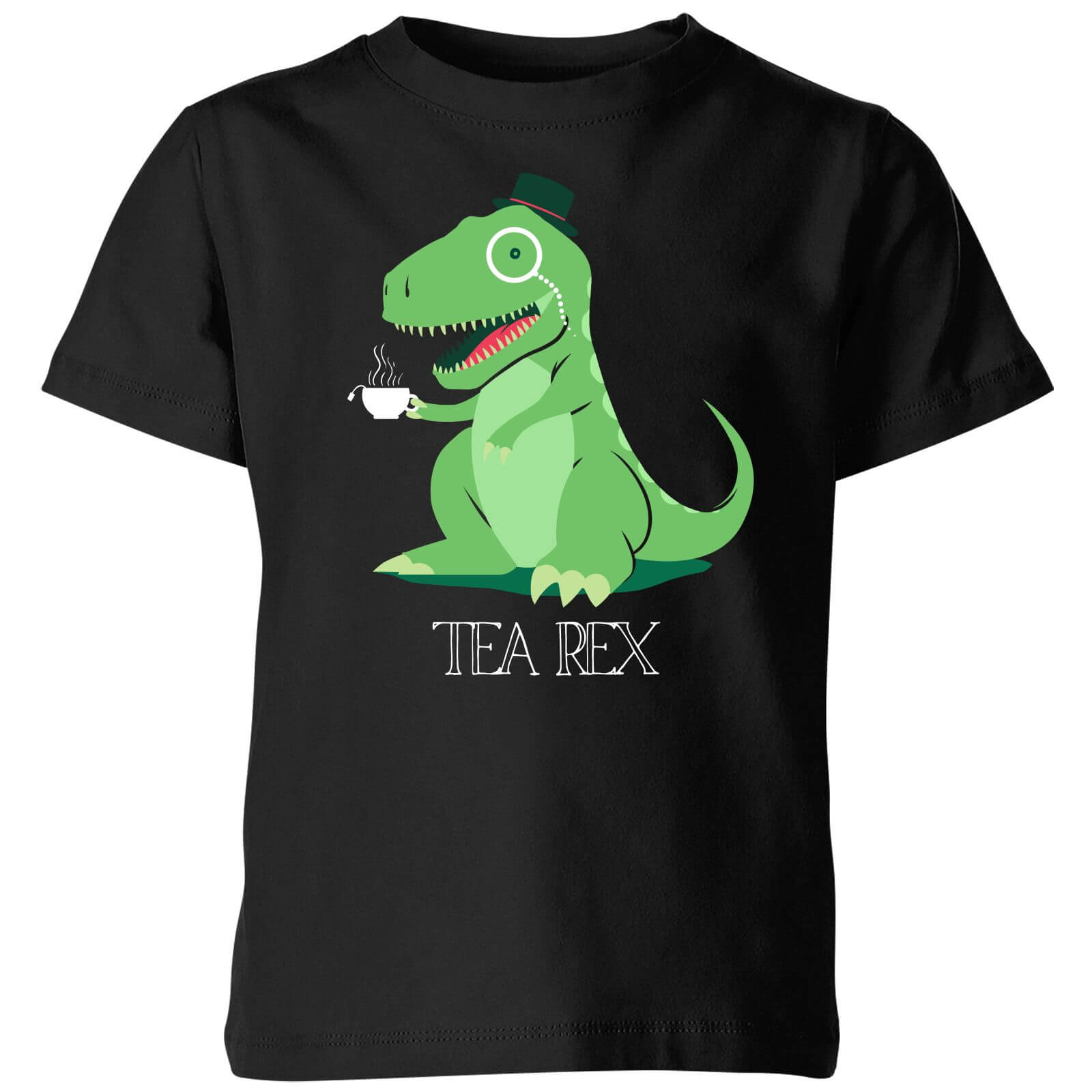 Tea Rex Kids' T-Shirt - Black - 3-4 Years - Black