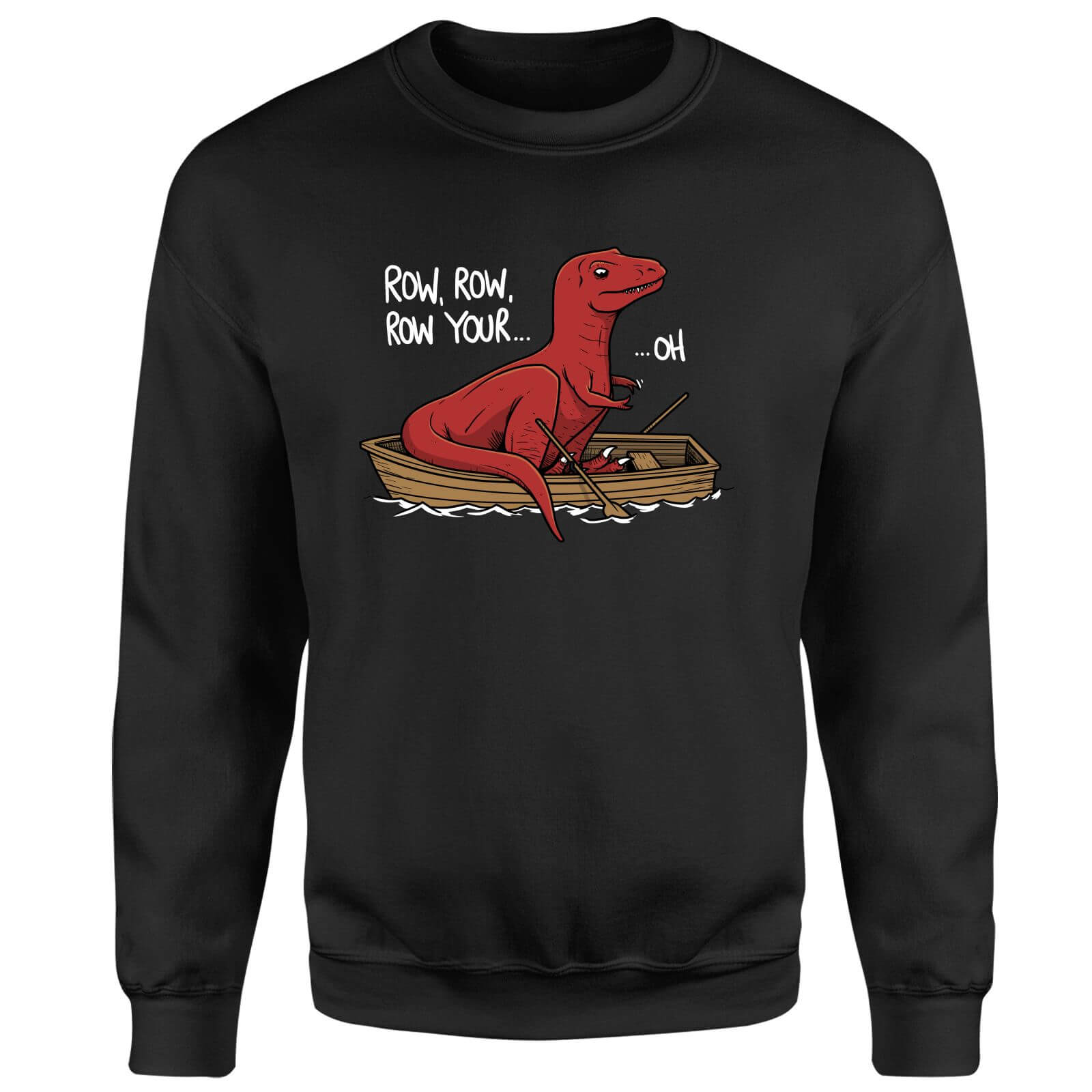 Row Row Row Your Boat Sweatshirt - Black - 5XL - Black