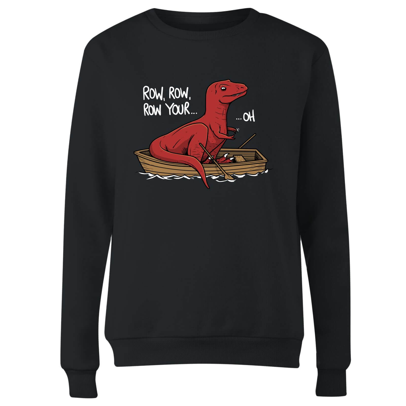 Row Row Row Your Boat Women's Sweatshirt - Black - XS - Black