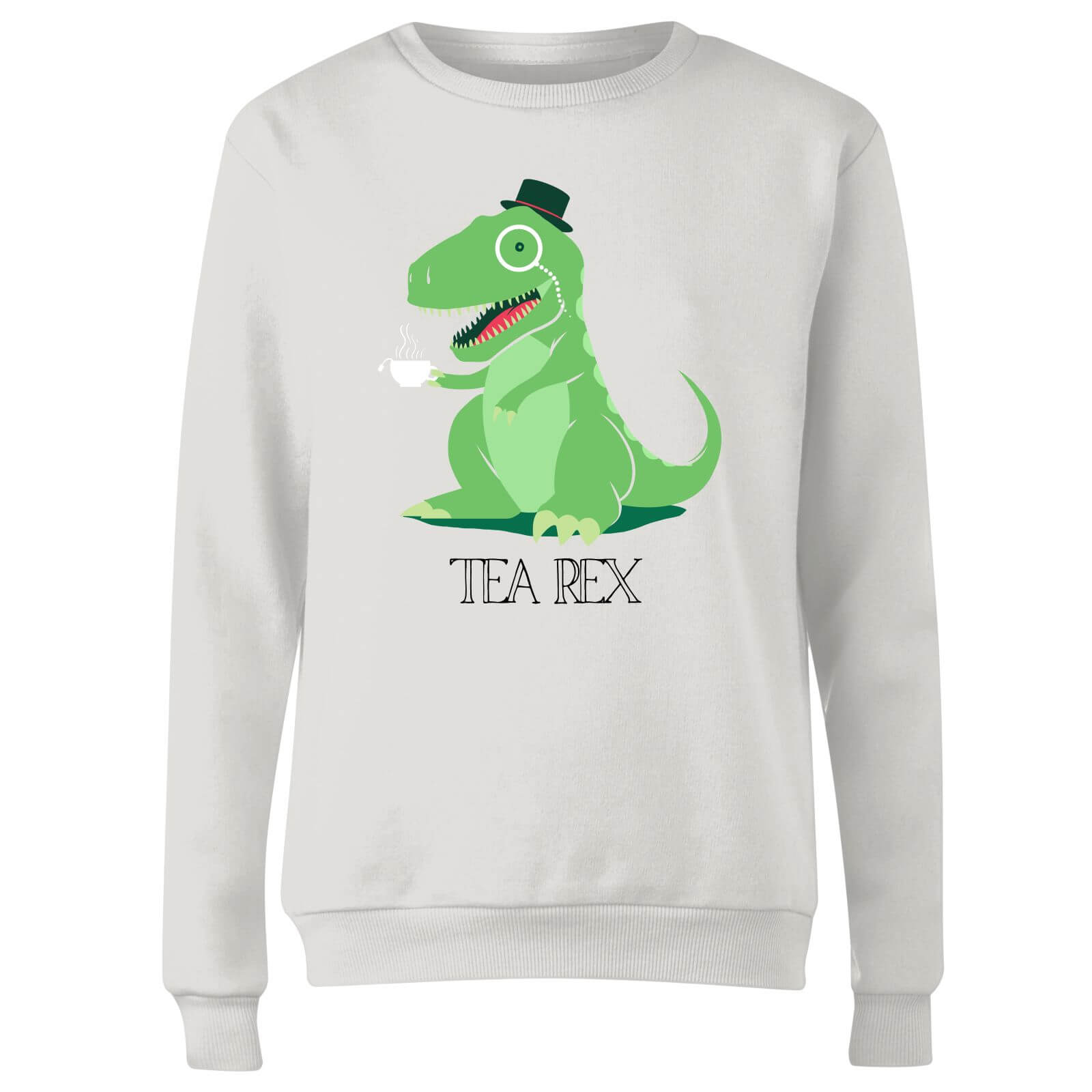 Tea Rex Women's Sweatshirt - White - XS - White
