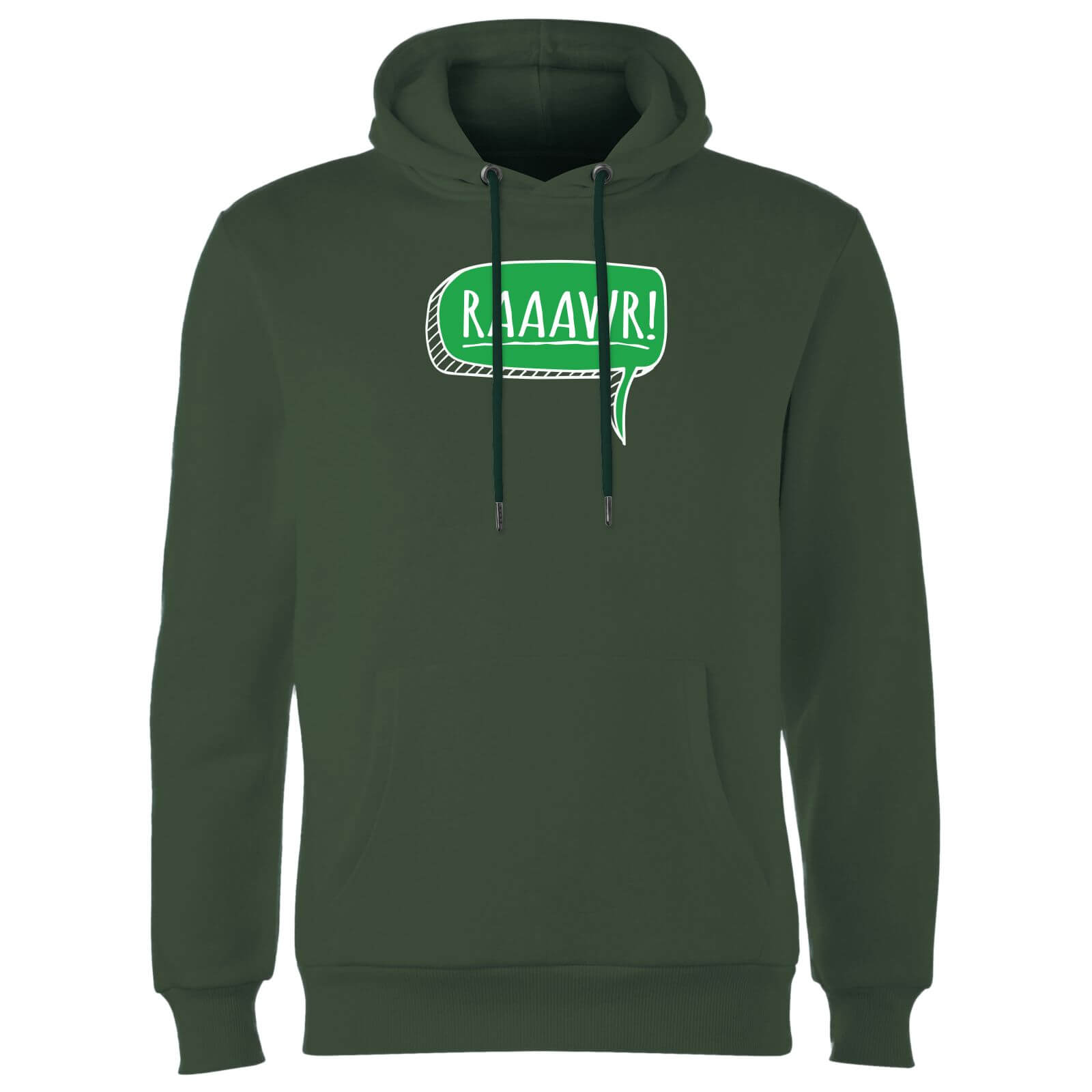 Raaawr Hoodie - Forest Green - S - Forest Green