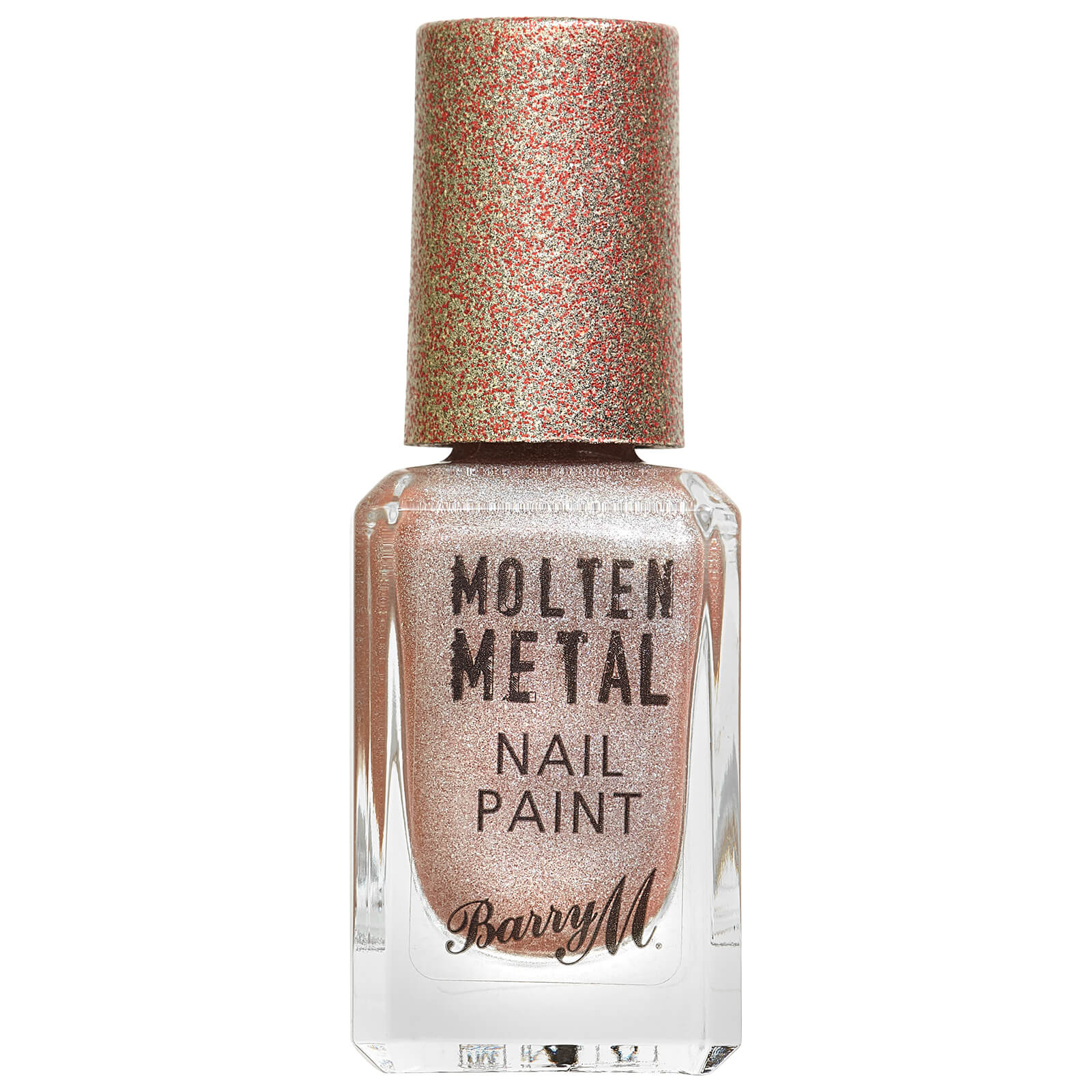 Barry M Molten Metal Nail Paint-Brown Brown