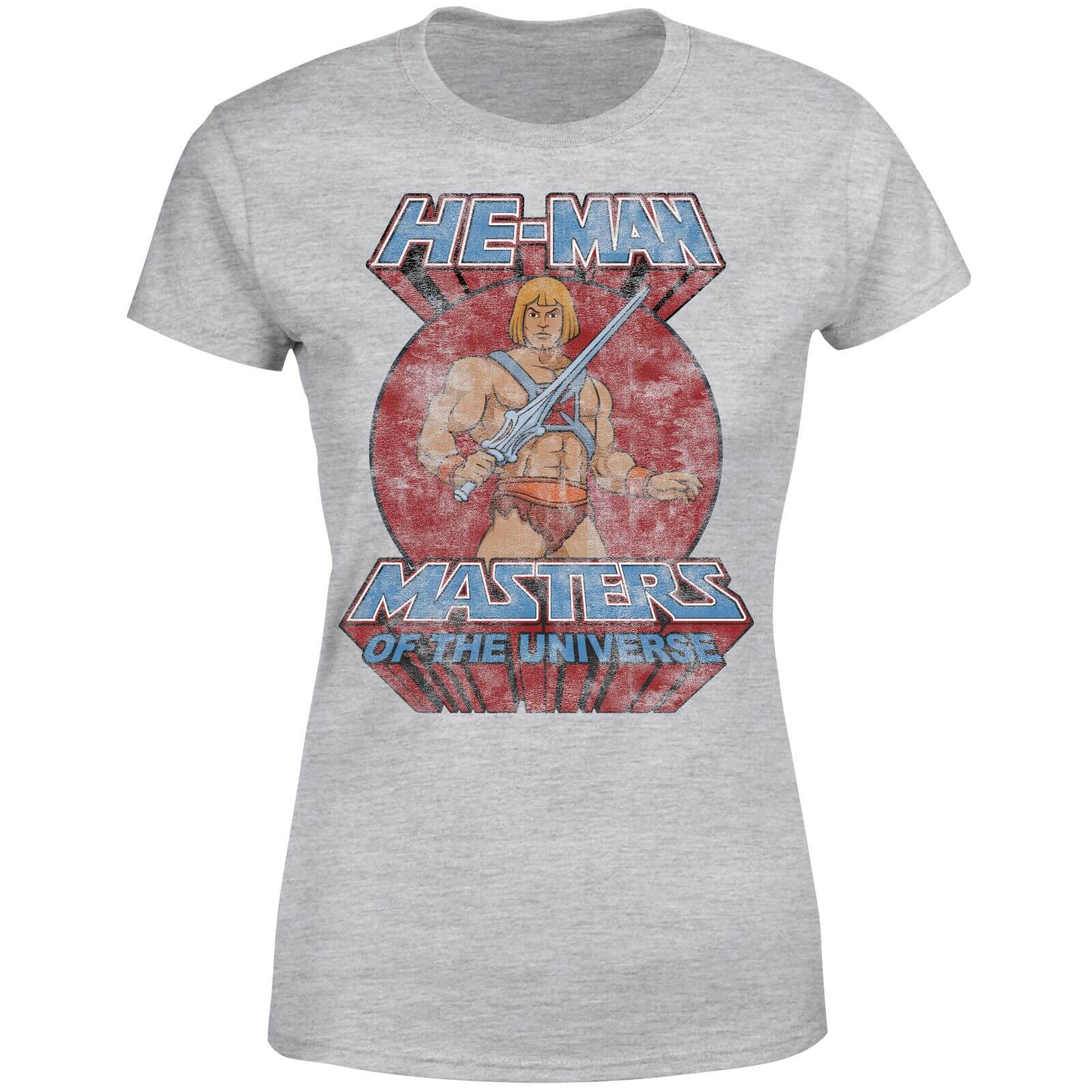 He-Man Distressed Women's T-Shirt - Grey - 3XL - Grey