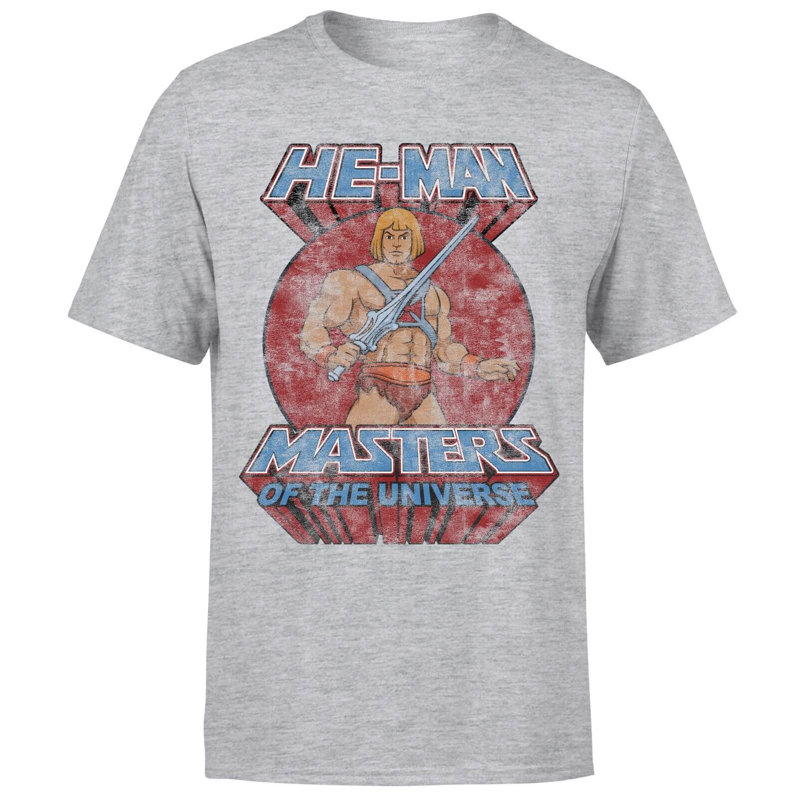 He-Man Distressed Men's T-Shirt - Grey - 3Xl