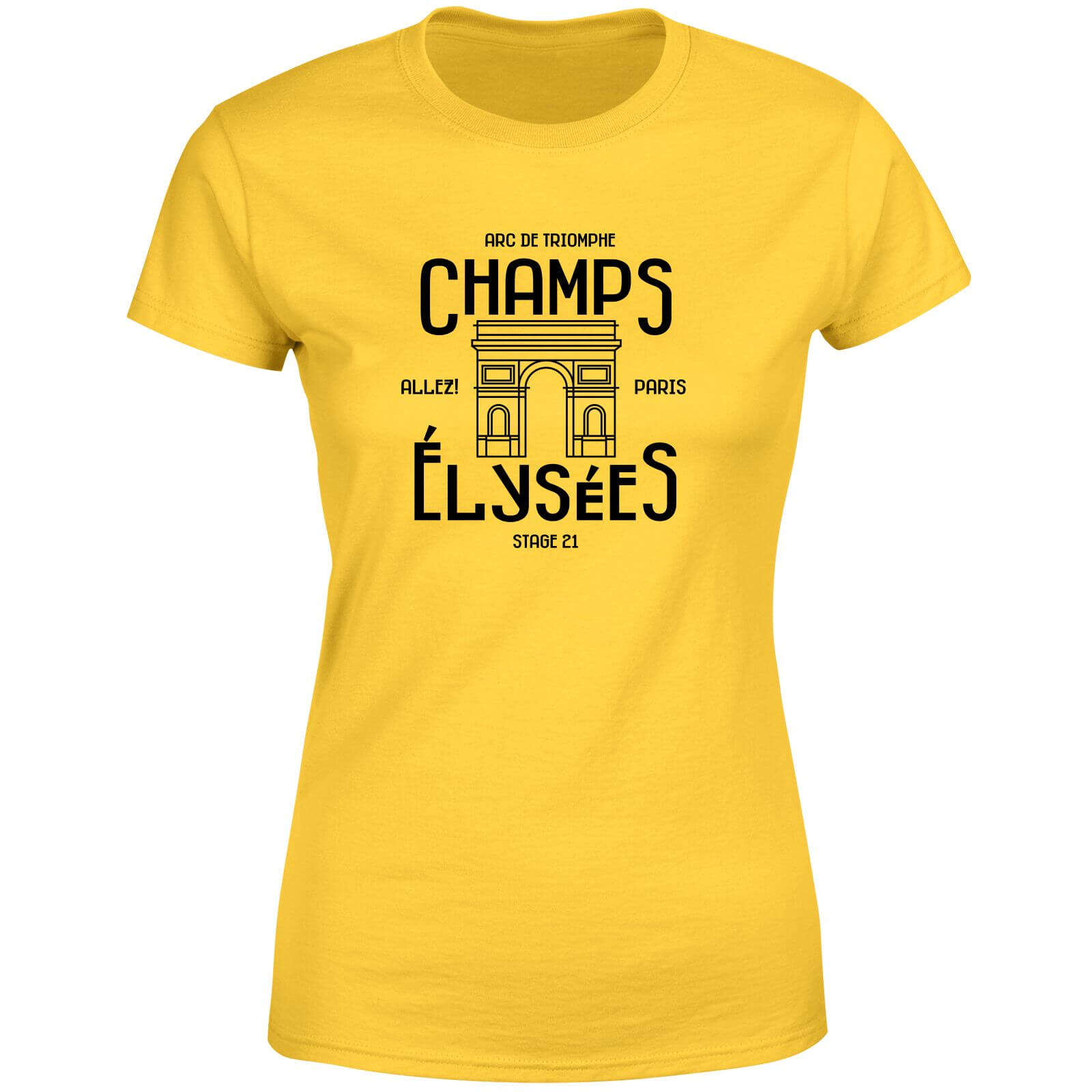 Champs Elysees Winner Women's T-Shirt - Yellow - L - Yellow