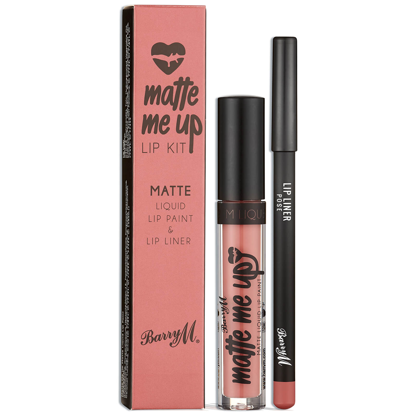 

Barry M Cosmetics Matte Me Up Lip Kit (Various Shades) - Pose