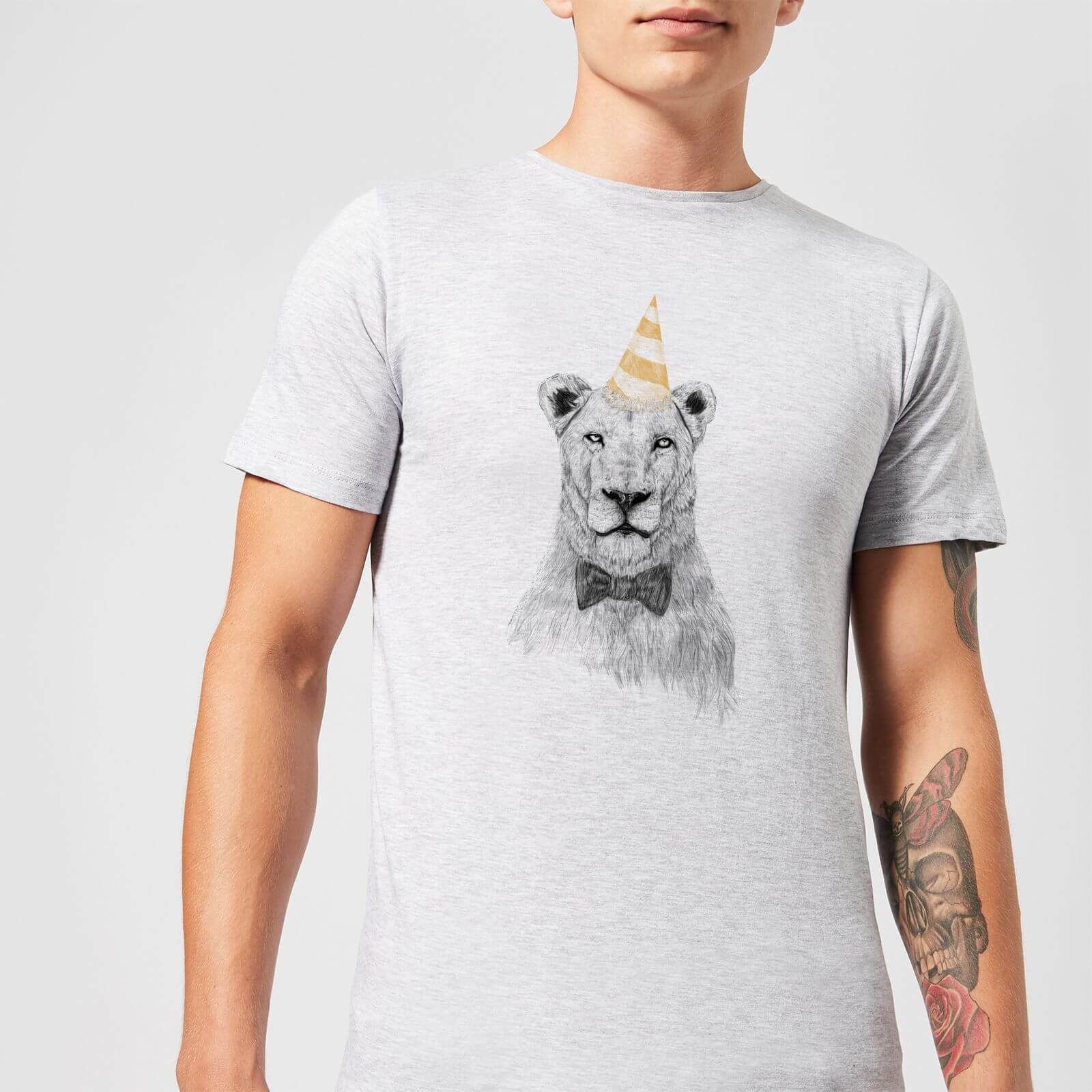 

Balazs Solti Party Lion Men's T-Shirt - Grey - 5XL - Gris