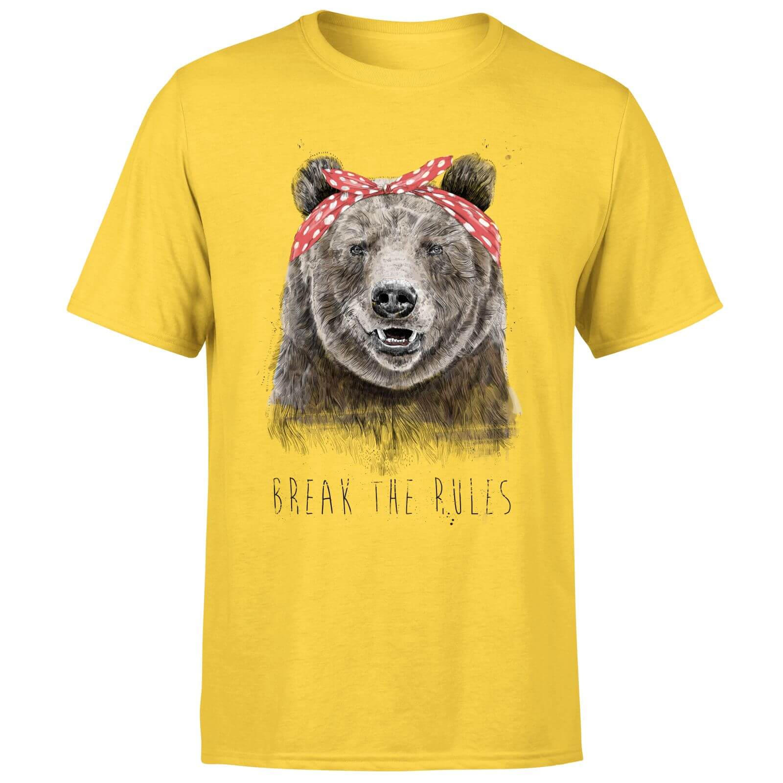 Balazs Solti Break The Rules Men's T-Shirt - Yellow - S - Yellow