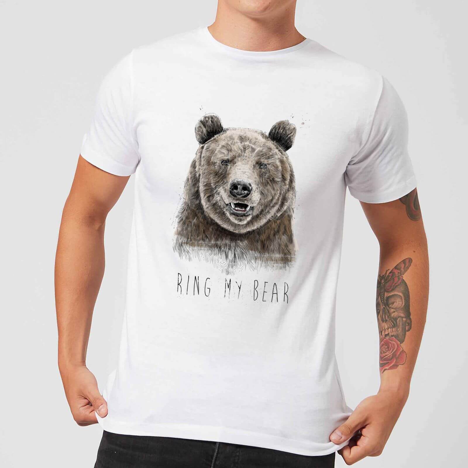 

Balazs Solti Ring My Bear Men's T-Shirt - White - 4XL - Blanc