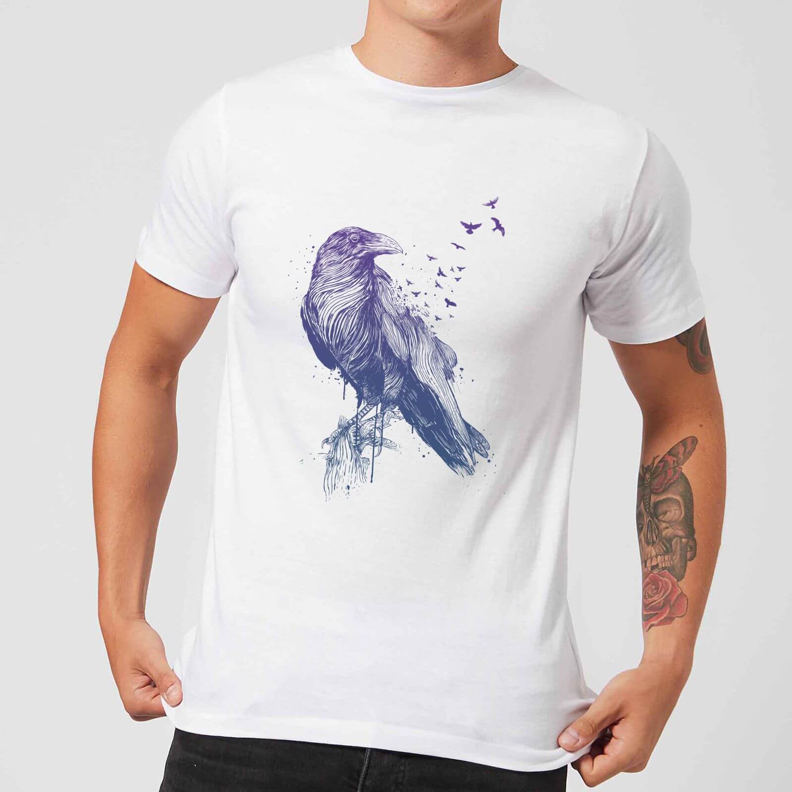 

Balazs Solti Birds Flying Men's T-Shirt - White - 4XL - Blanc