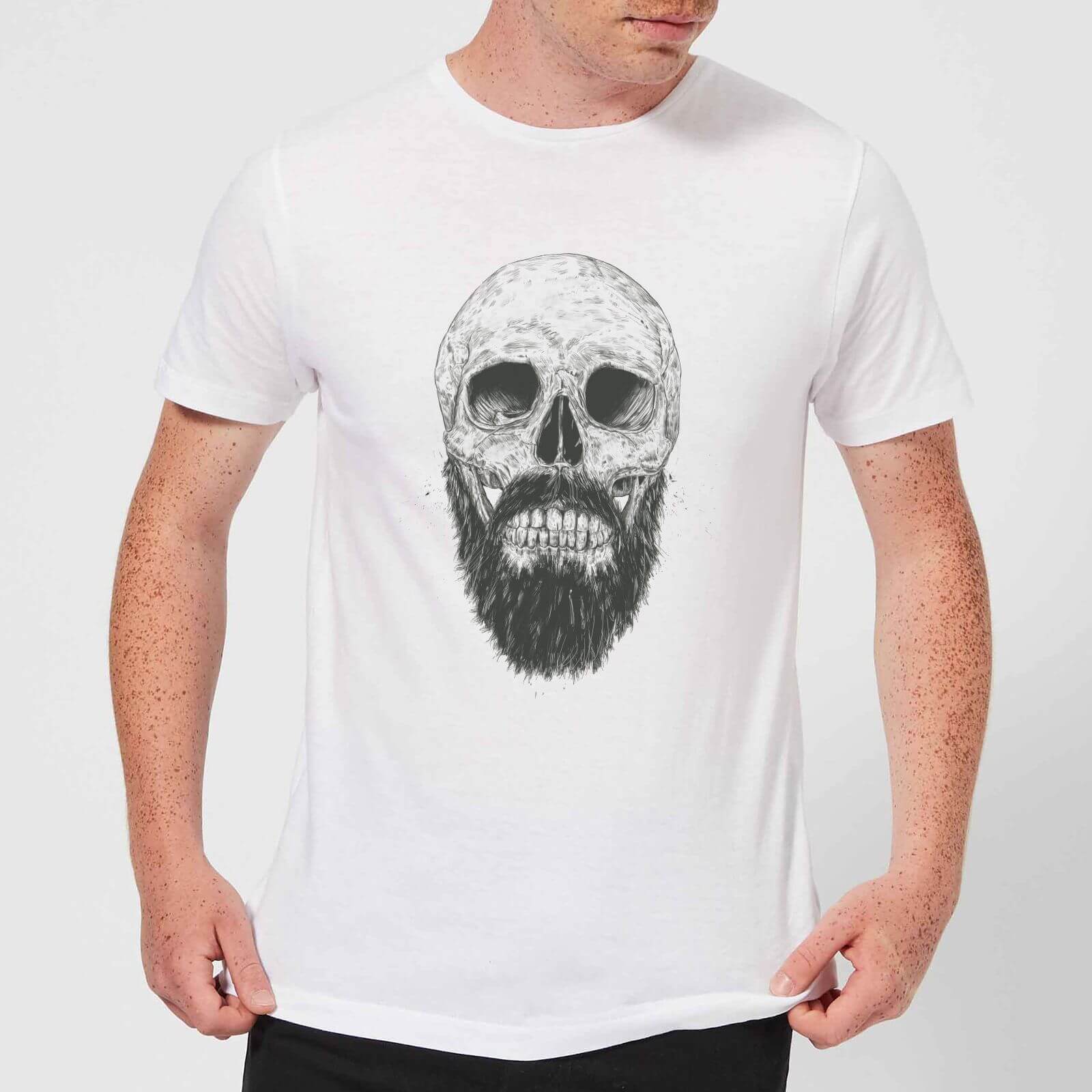 

Balazs Solti Bearded Skull Men's T-Shirt - White - 4XL - Blanc