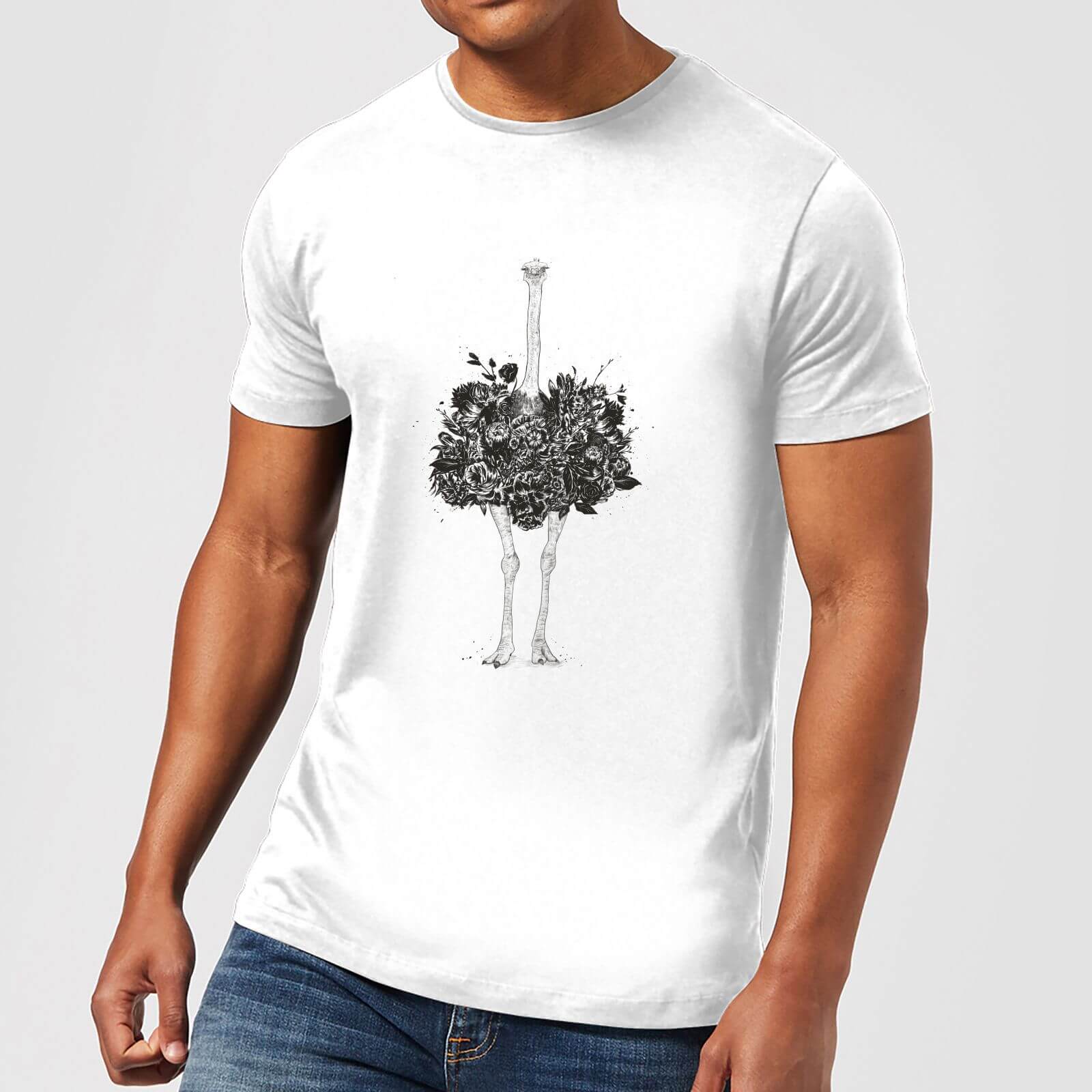 

Balazs Solti Ostrich Men's T-Shirt - White - 4XL - Blanc