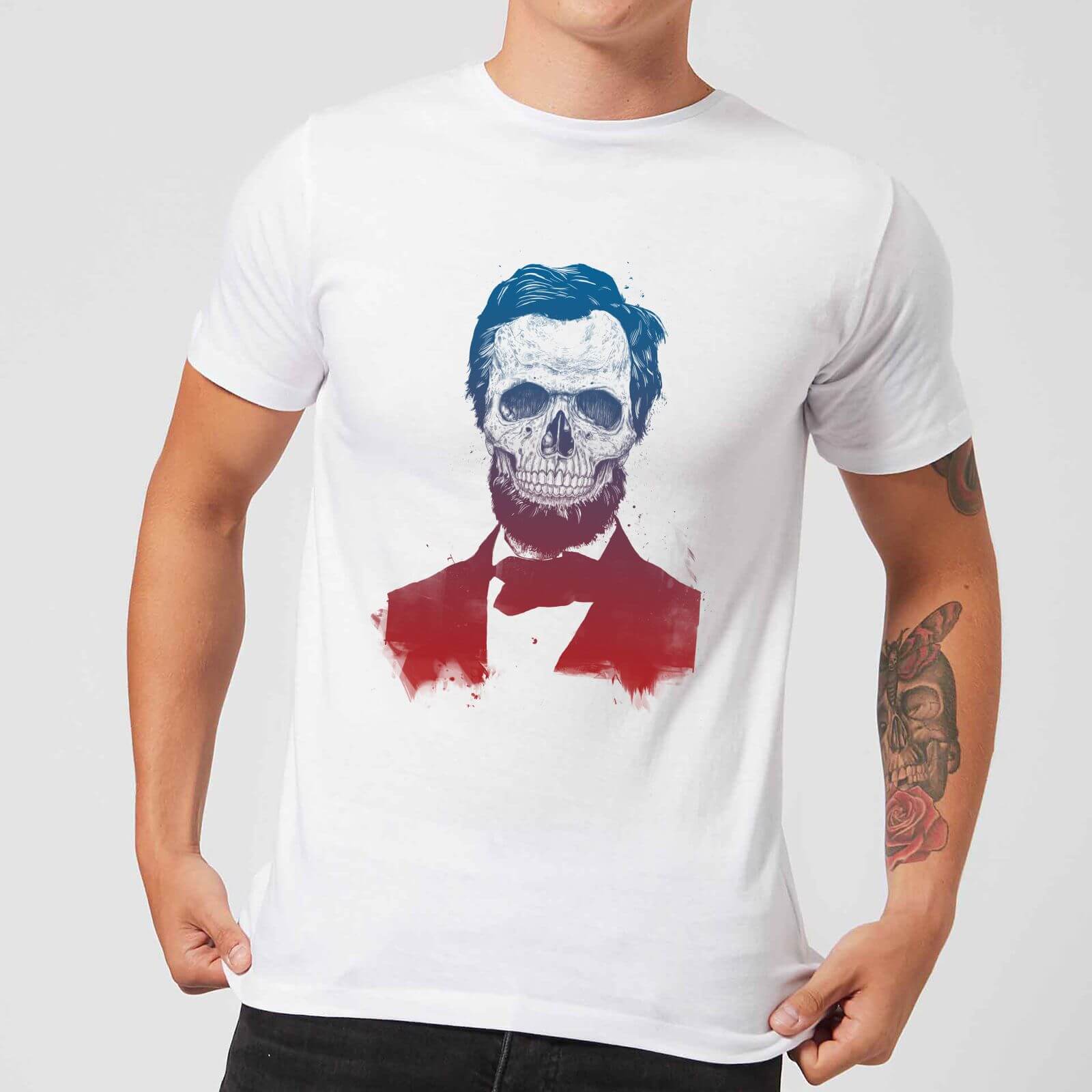 

Balazs Solti Suited And Booted Skull Men's T-Shirt - White - 4XL - Blanc
