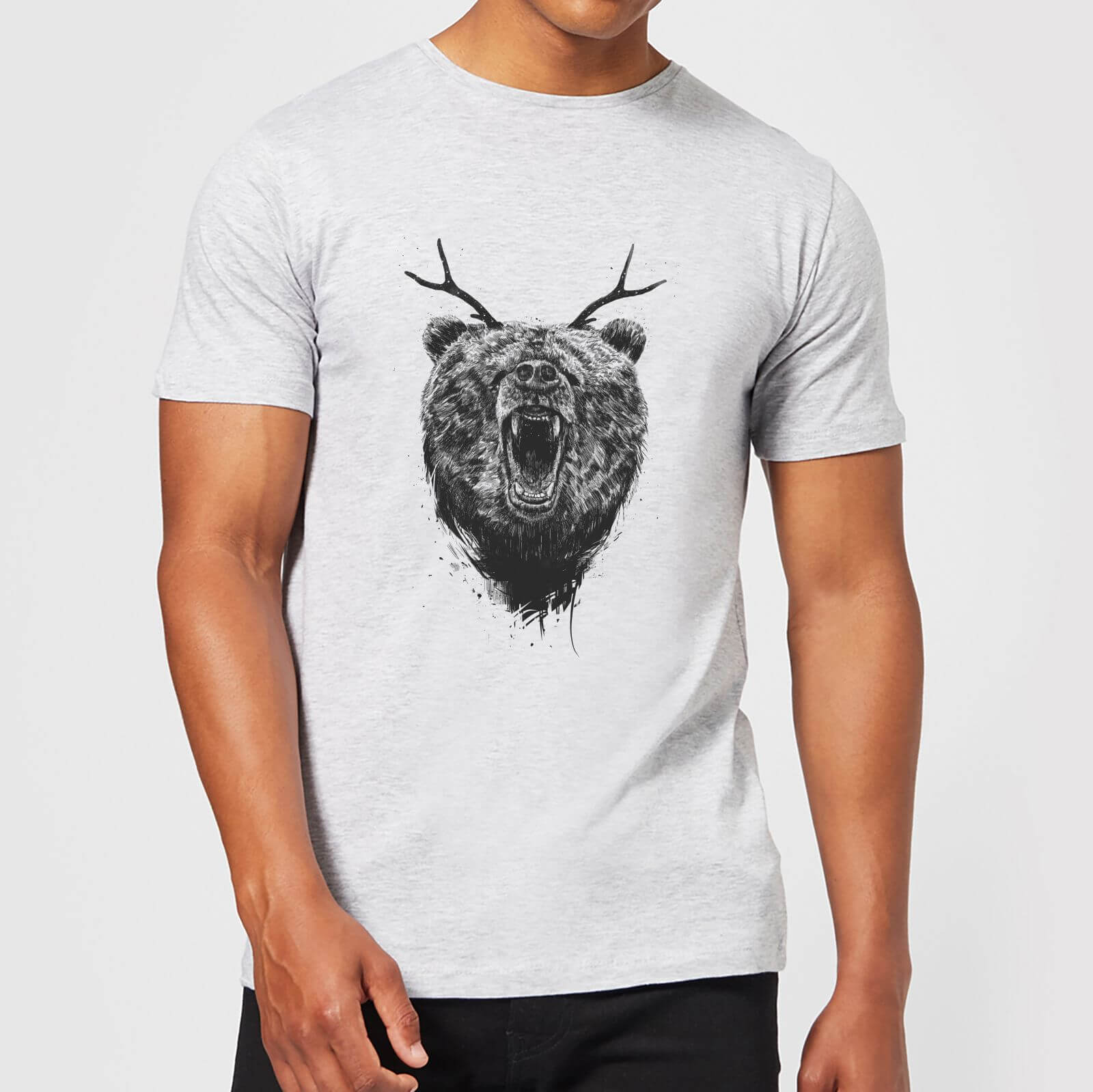 Balazs Solti Dear Bear Men's T-Shirt - Grey - 5XL - Gris