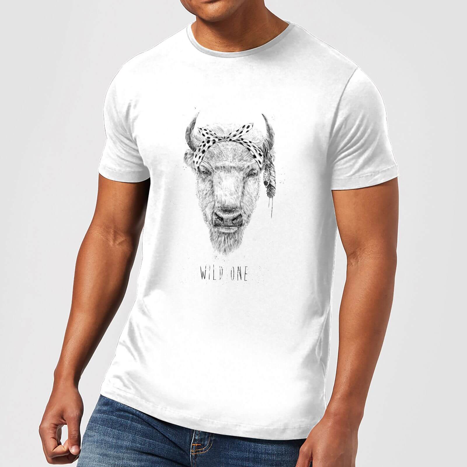 

Balazs Solti Wild One Men's T-Shirt - White - 5XL - Blanc