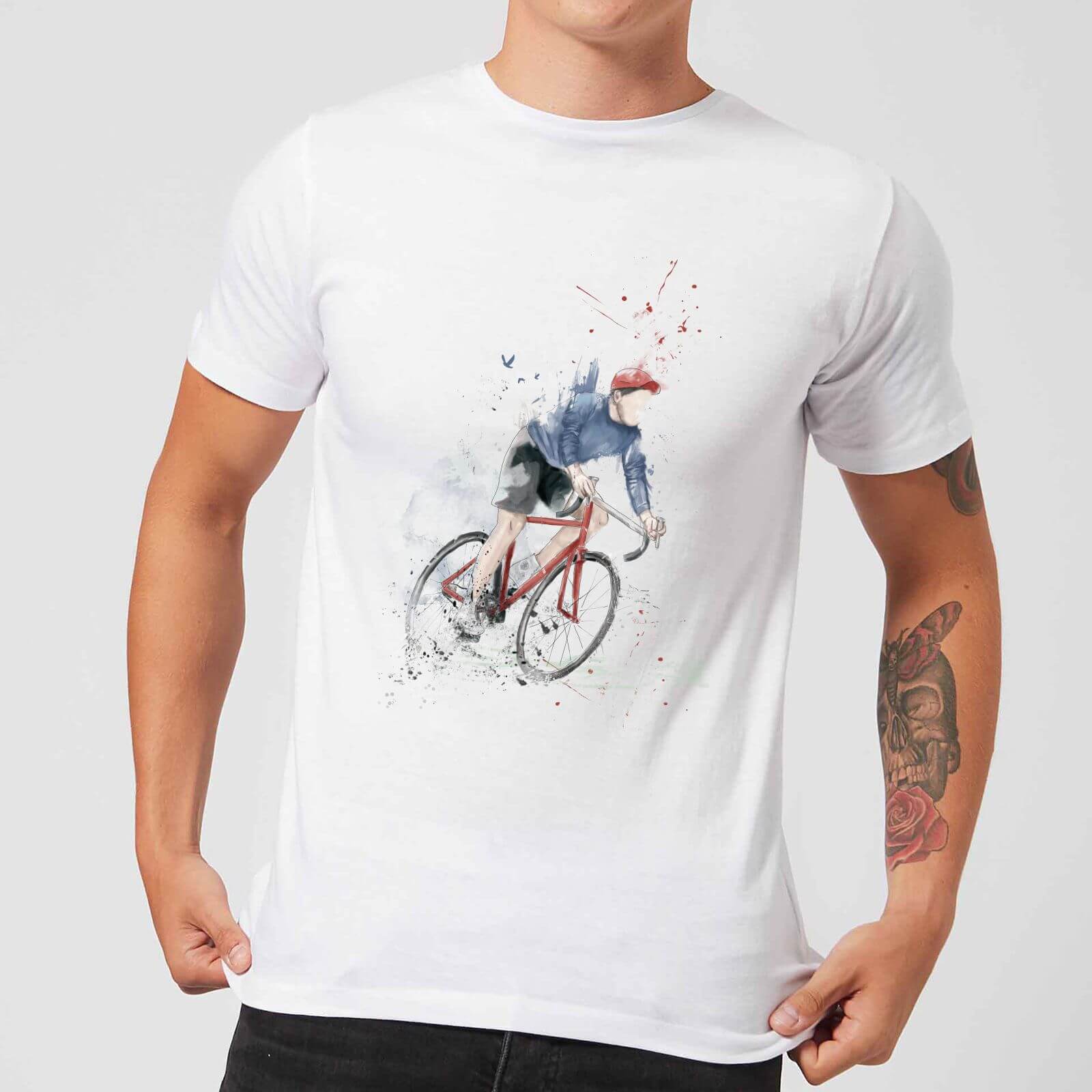 Balazs Solti Cycler Men's T-Shirt - White - 5XL