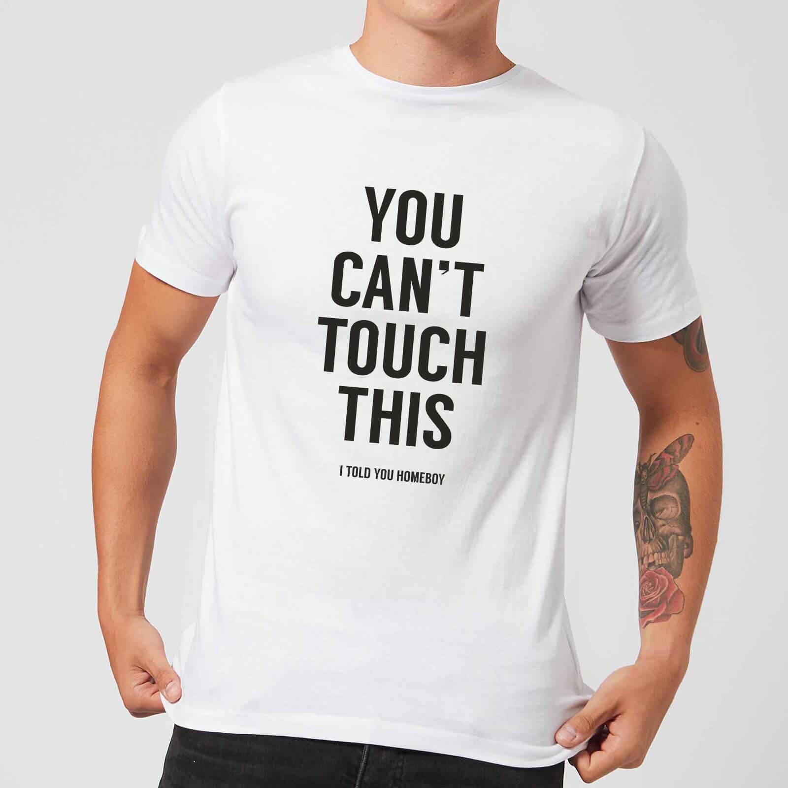 

Balazs Solti Can't Touch This Men's T-Shirt - White - 4XL - Blanc