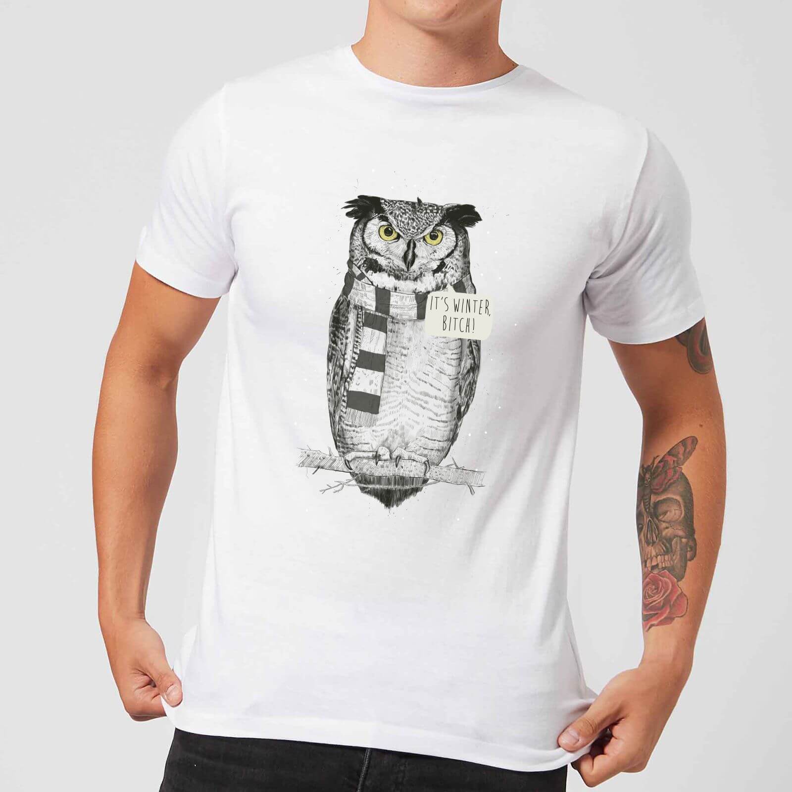 

Balazs Solti It's Winter, Bitch! Men's T-Shirt - White - 5XL - Blanc