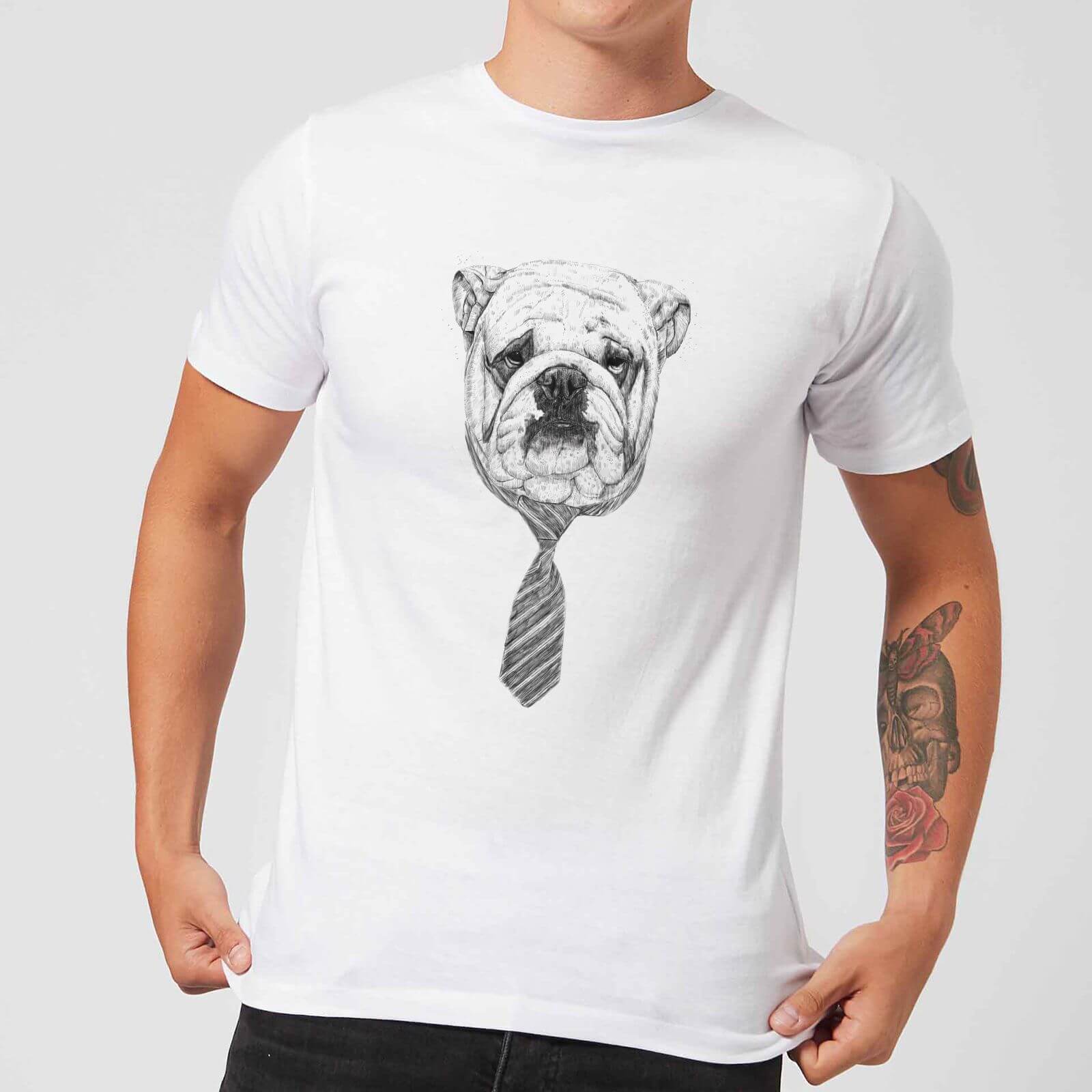 

Balazs Solti Suited And Booted Bulldog Men's T-Shirt - White - 4XL - Blanc