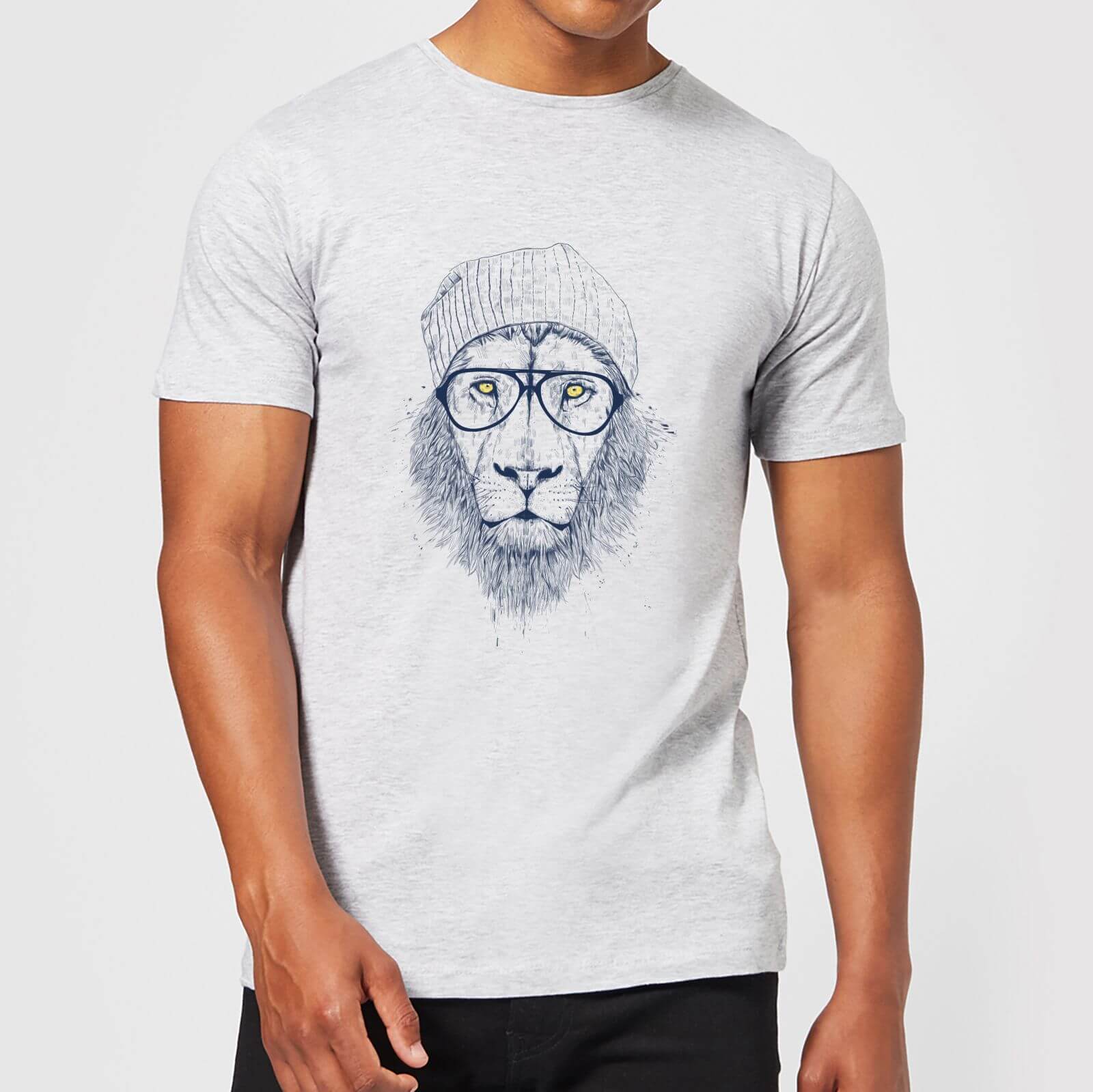 Balazs Solti Lion Men's T-Shirt - Grey - 5Xl - Grey