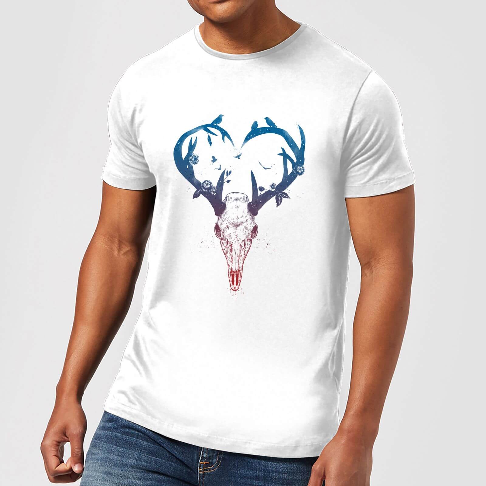 

Balazs Solti Antlers Men's T-Shirt - White - 4XL - Blanc