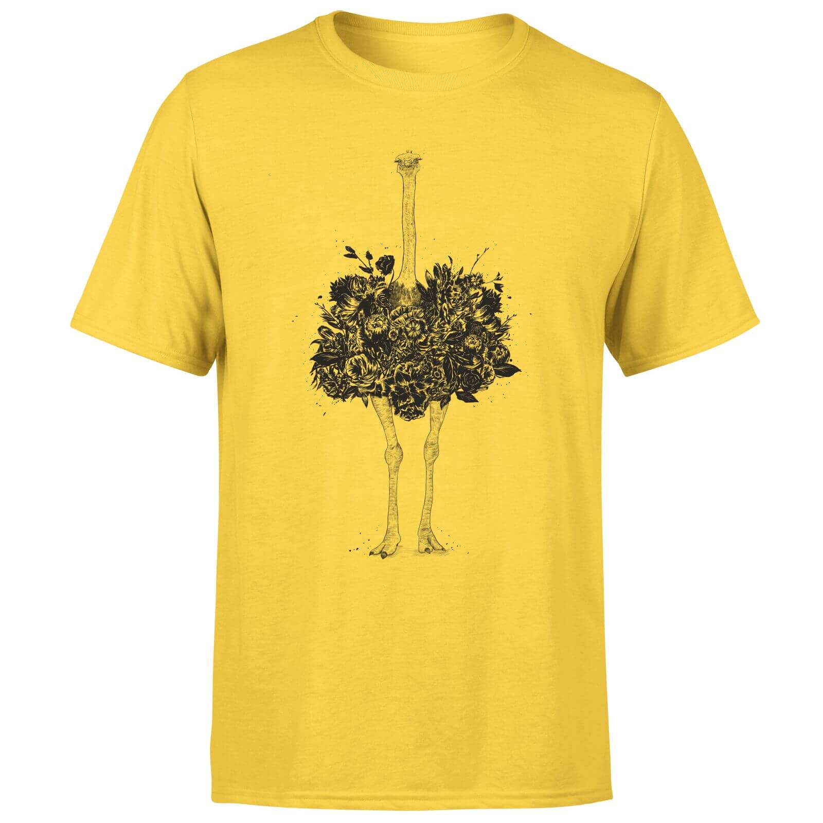 Balazs Solti Ostrich Men's T-Shirt - Yellow - S - Yellow