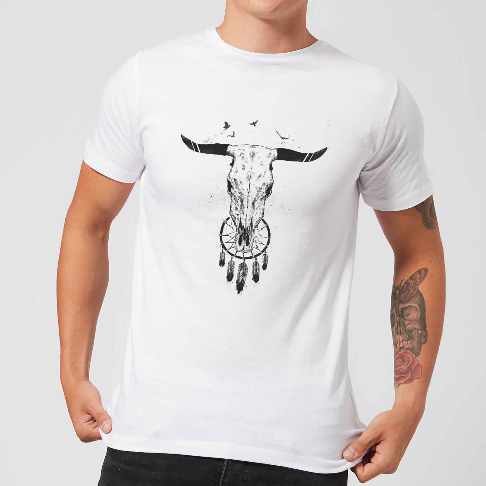 

Balazs Solti Dreamcatcher Men's T-Shirt - White - 5XL - Blanc