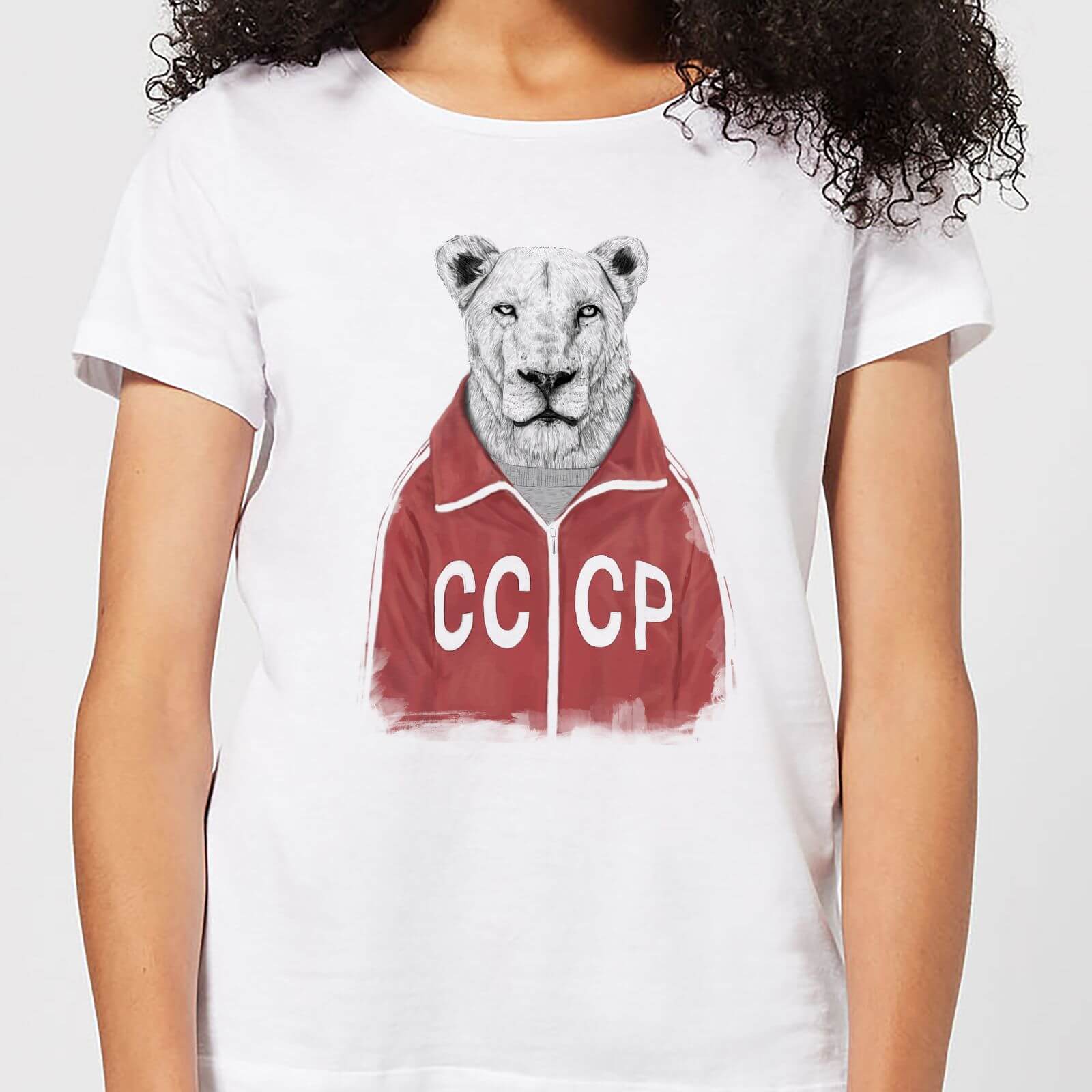 Balazs Solti CCCP Lion Women's T-Shirt - White - 4XL - White