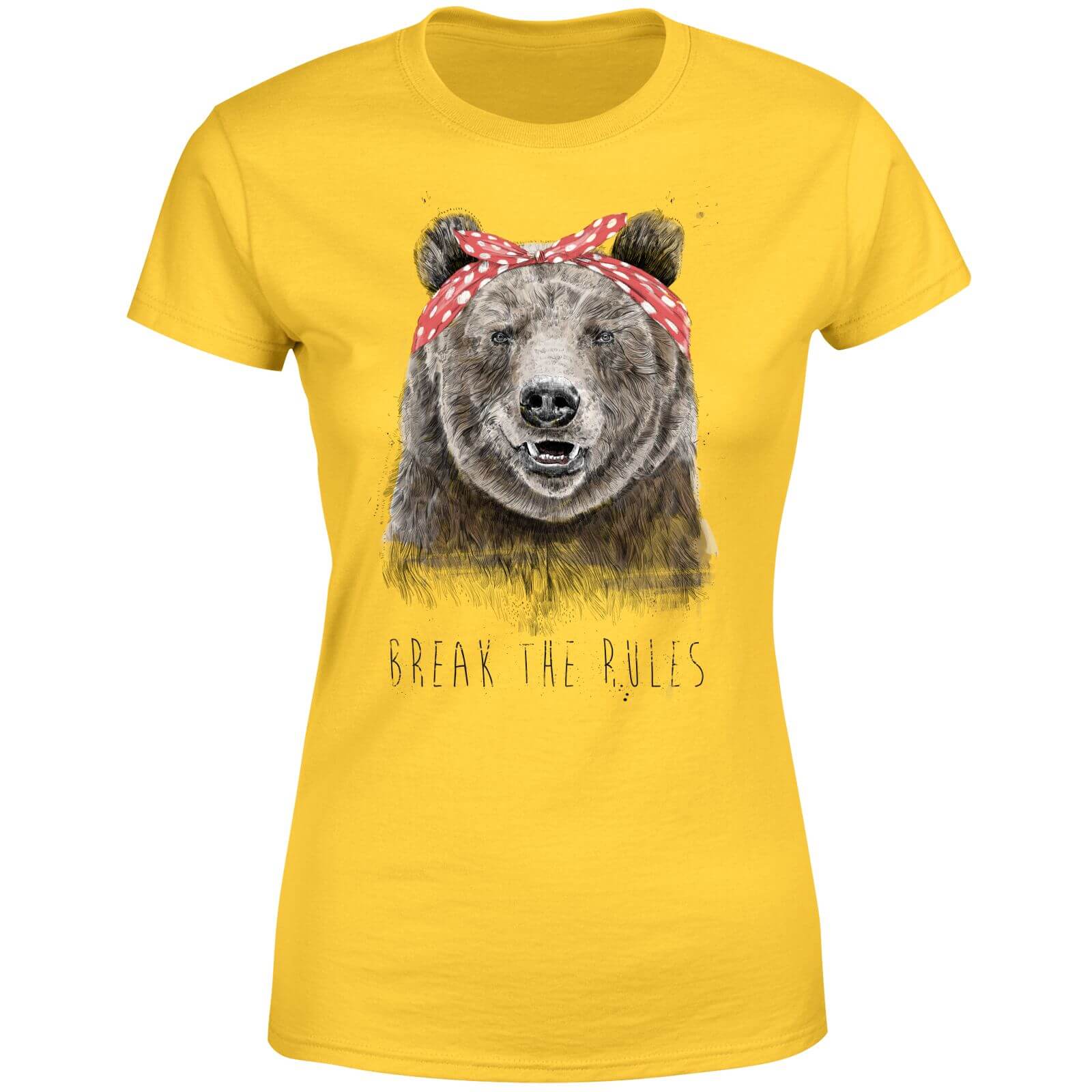 Balazs Solti Break The Rules Women's T-Shirt - Yellow - S - Yellow