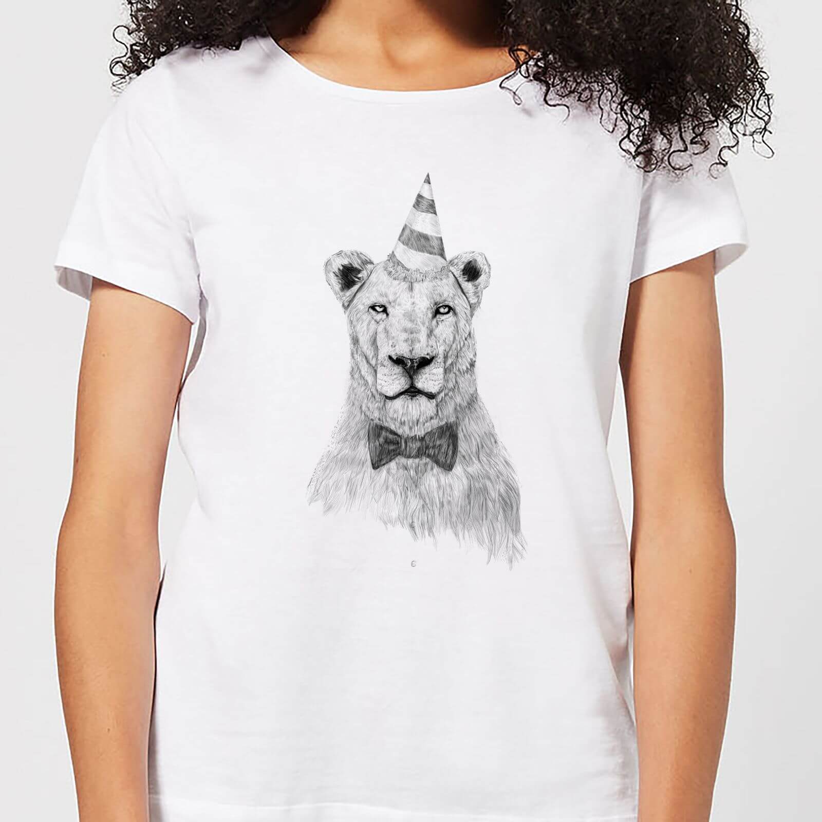 Balazs Solti Party Lion Women's T-Shirt - White - 4XL - White