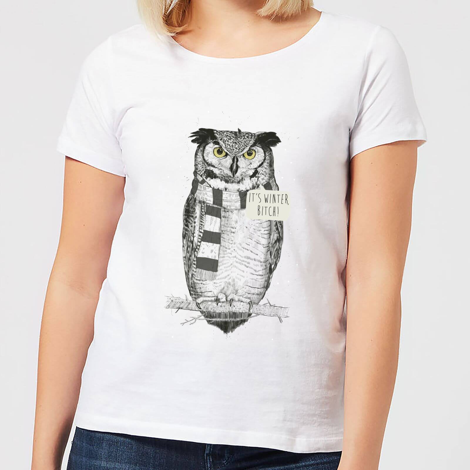 Balazs Solti It's Winter, Bitch! Women's T-Shirt - White - S - White