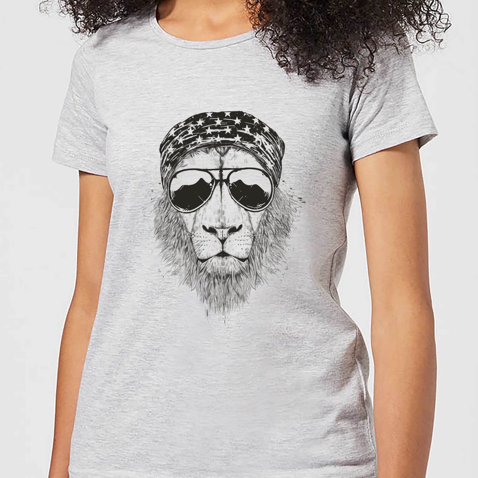 Balazs Solti Bandana Lion Women's T-Shirt - Grey - 3XL - Grey