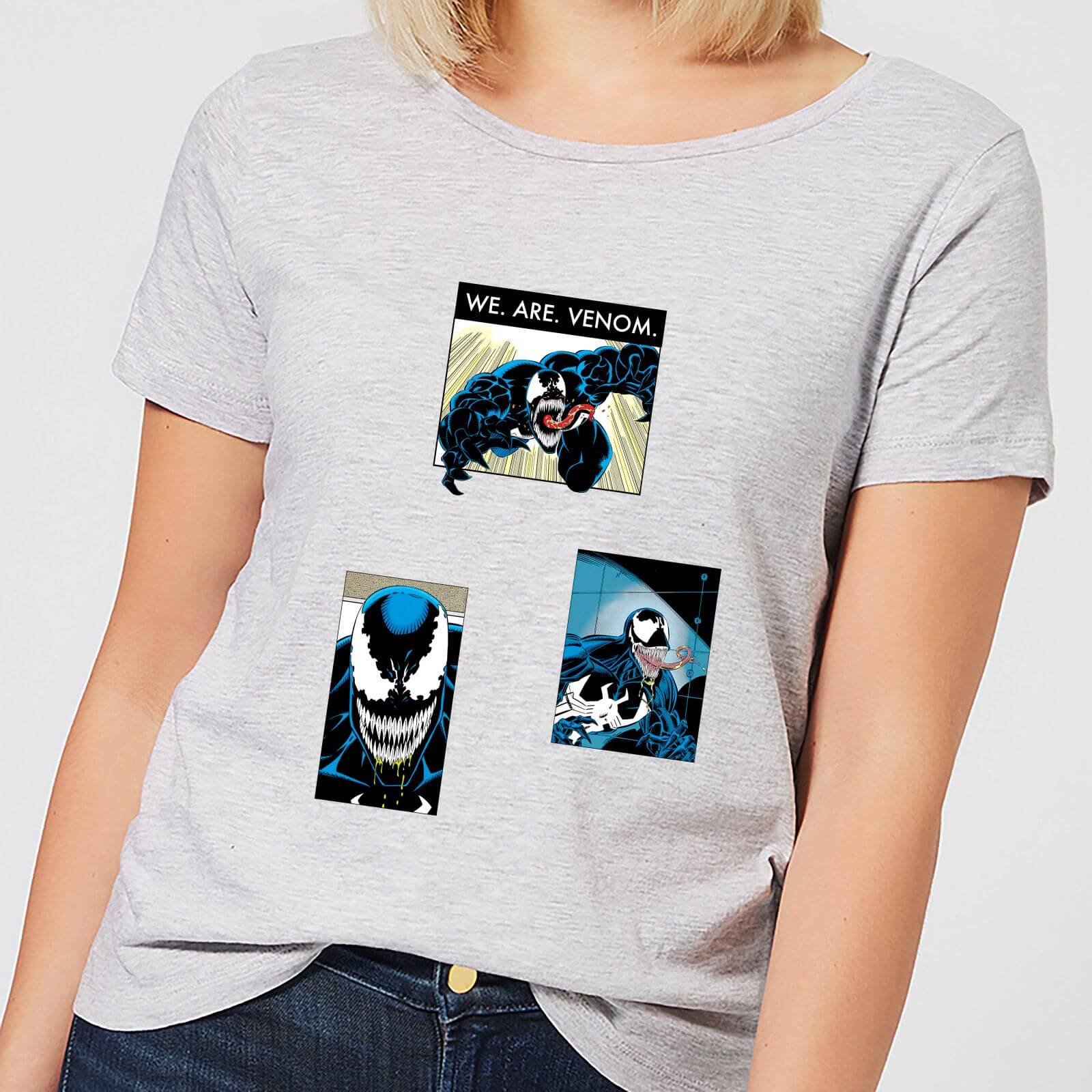 Venom Collage Damen T-Shirt - Grau - M - Grau