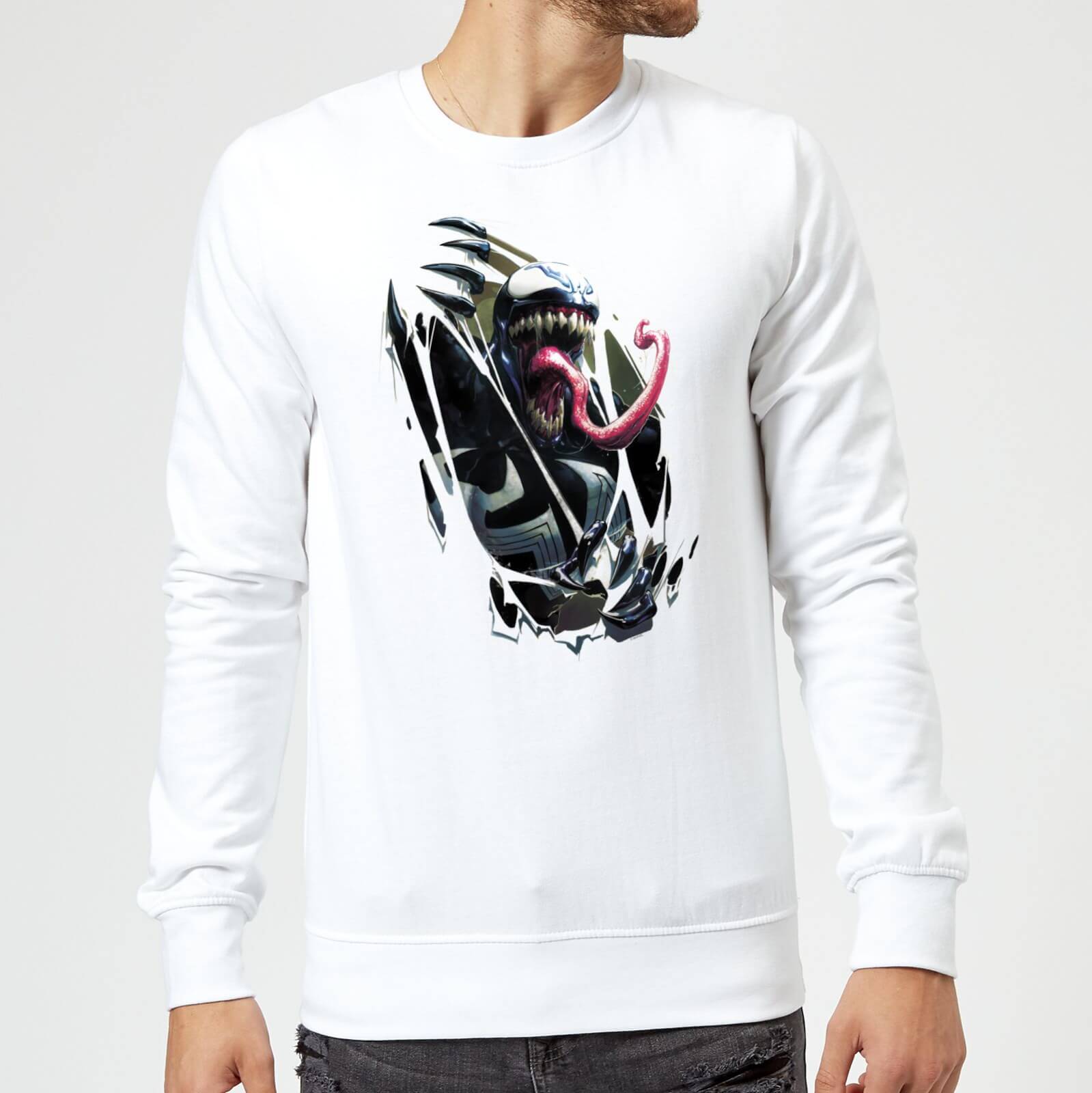 Venom Chest Burst Pullover - Weiß - L - Weiß