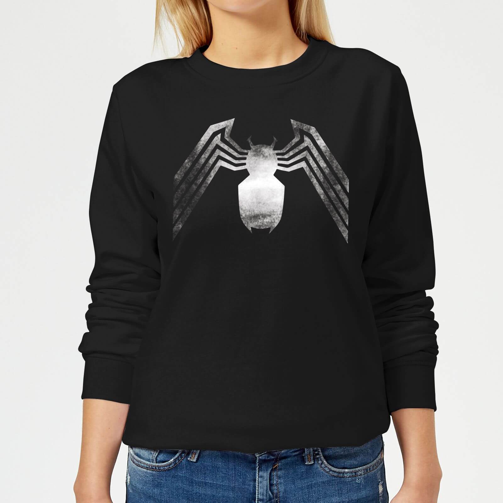 Venom Chest Emblem Damen Pullover - Schwarz - L - Schwarz