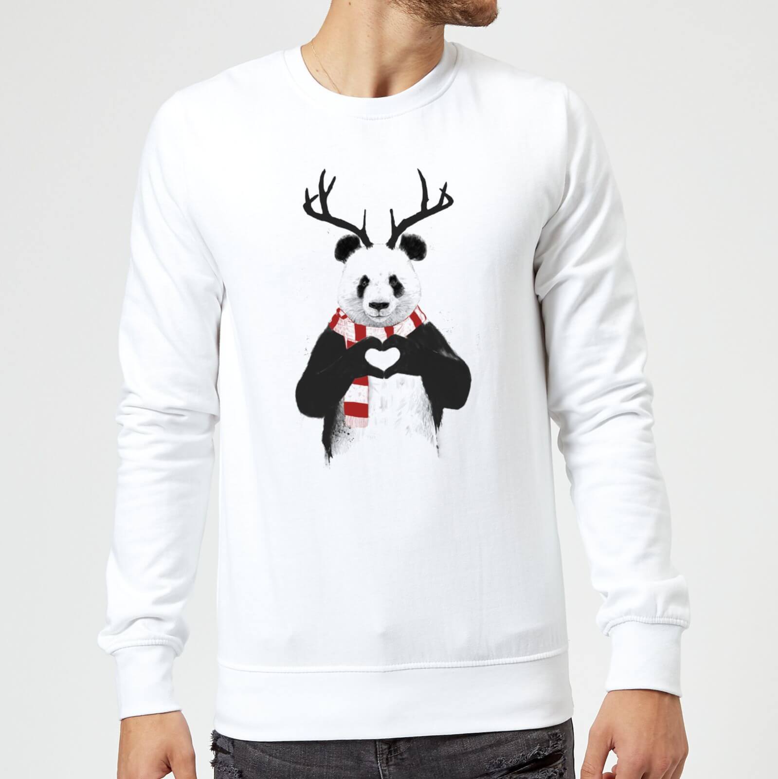 Balazs Solti Winter Panda Sweatshirt - White - XL - White