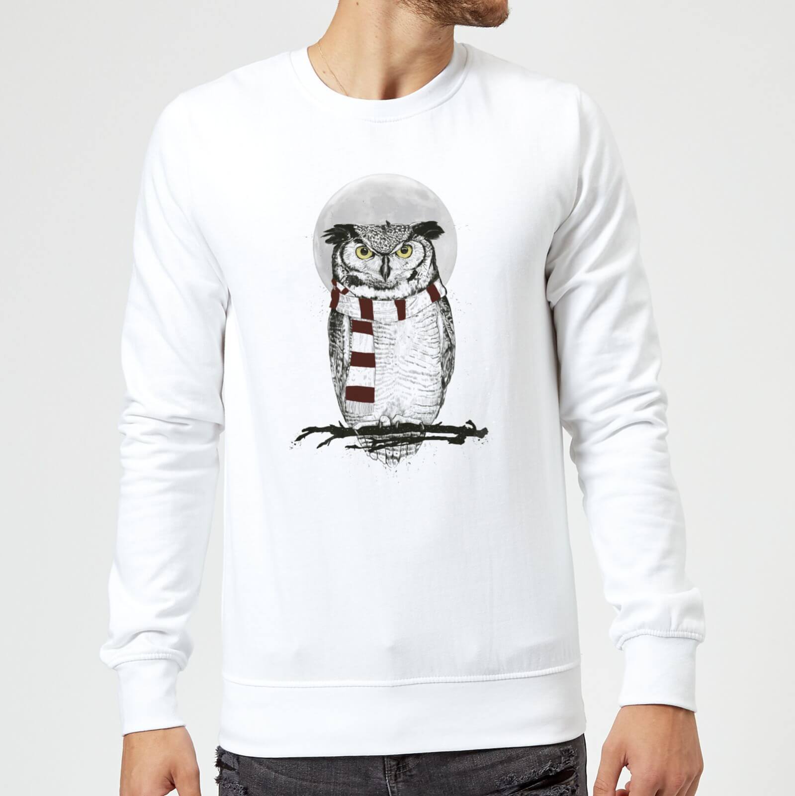 Balazs Solti Owl And Moon Sweatshirt - White - S - White