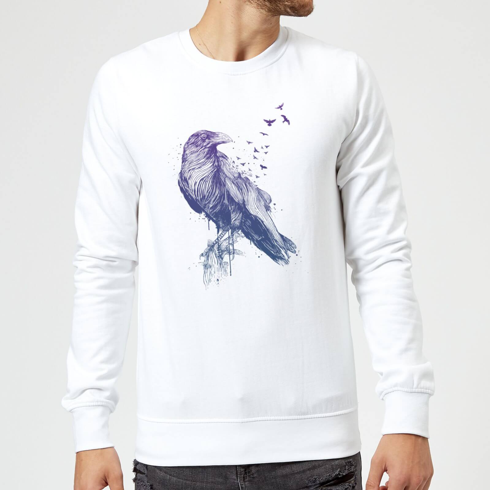 Balazs Solti Birds Flying Sweatshirt - White - S - White