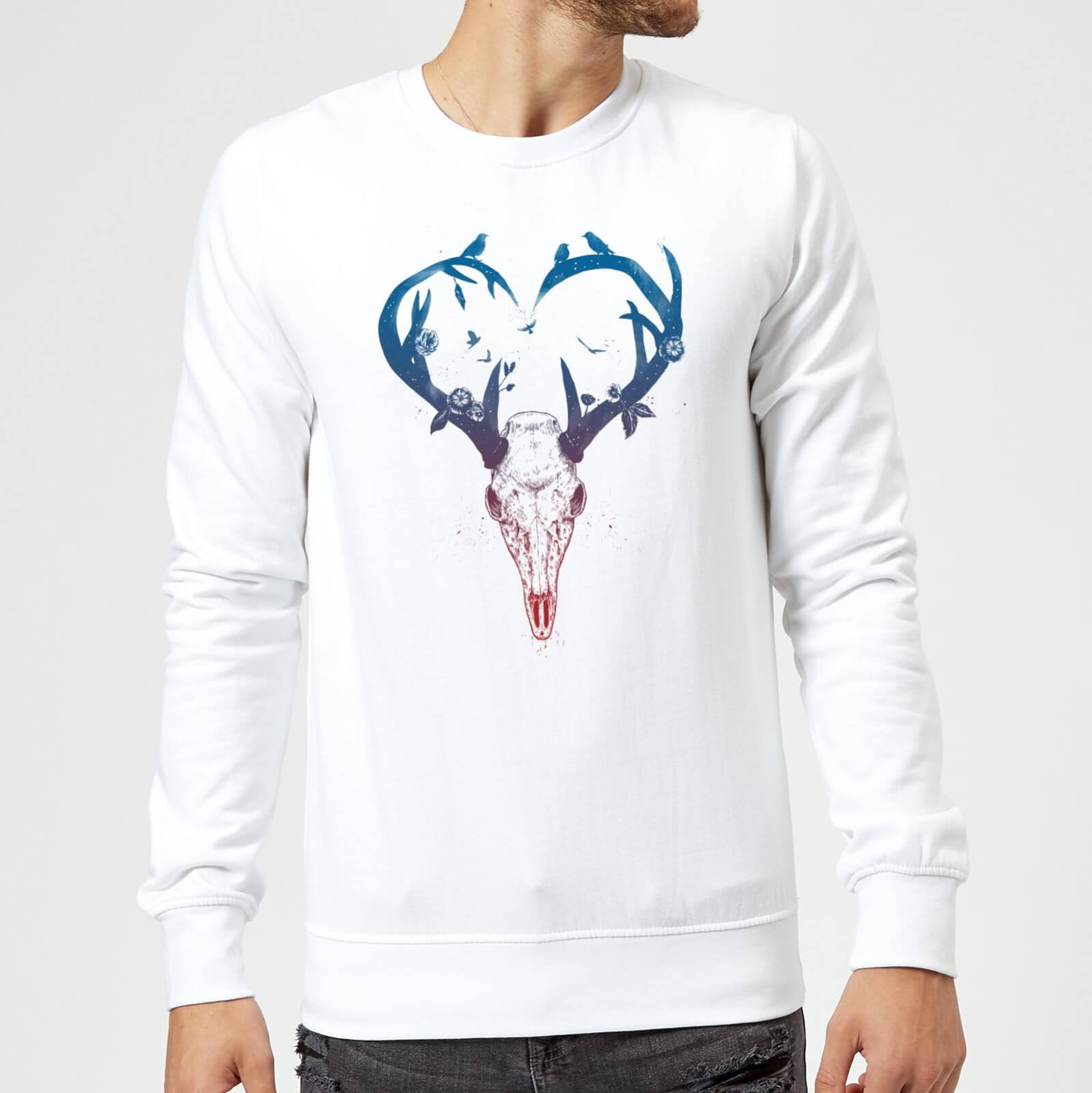 Balazs Solti Antlers Sweatshirt - White - S - White