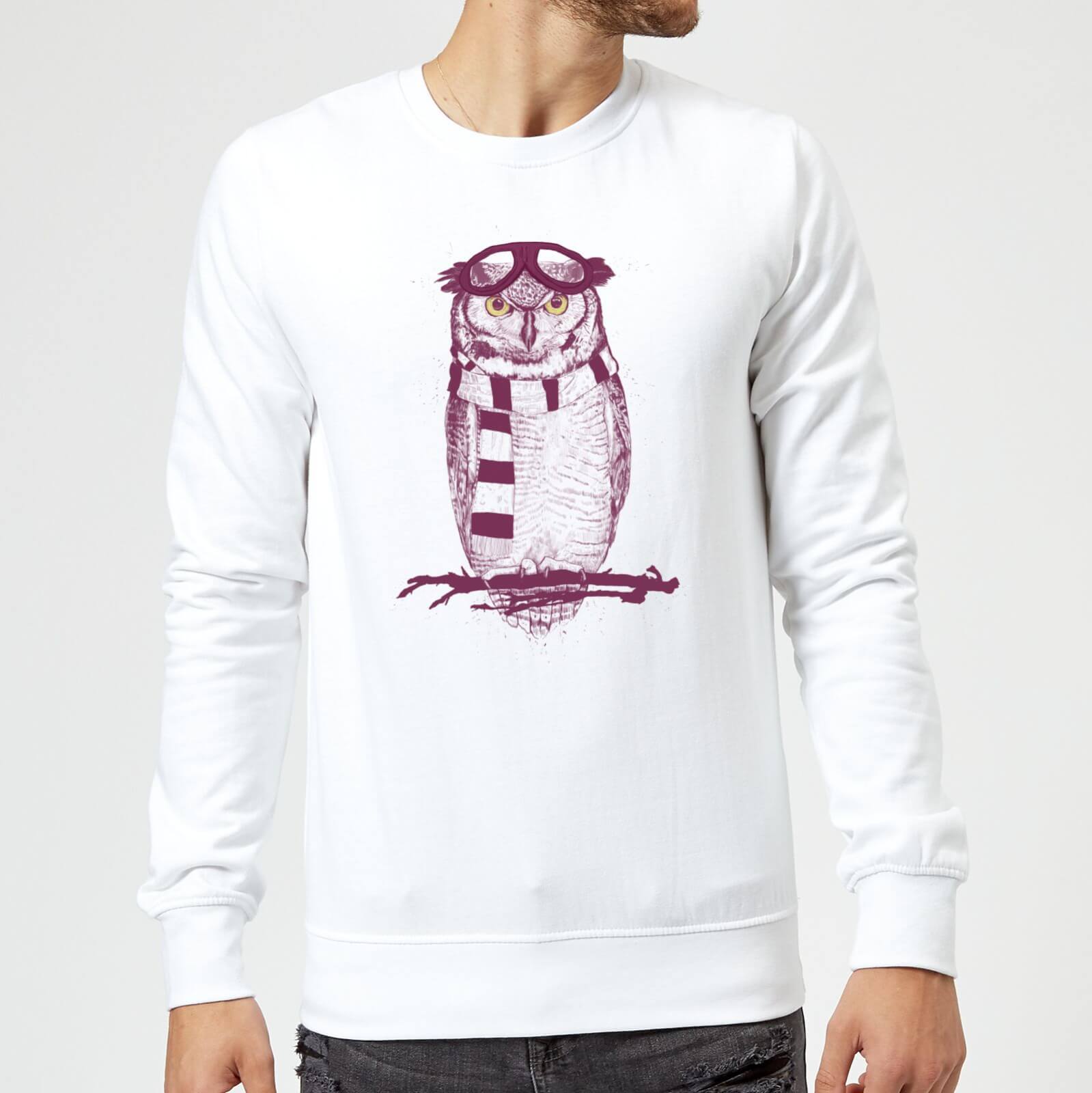 Balazs Solti Winter Owl Sweatshirt - White - M - White