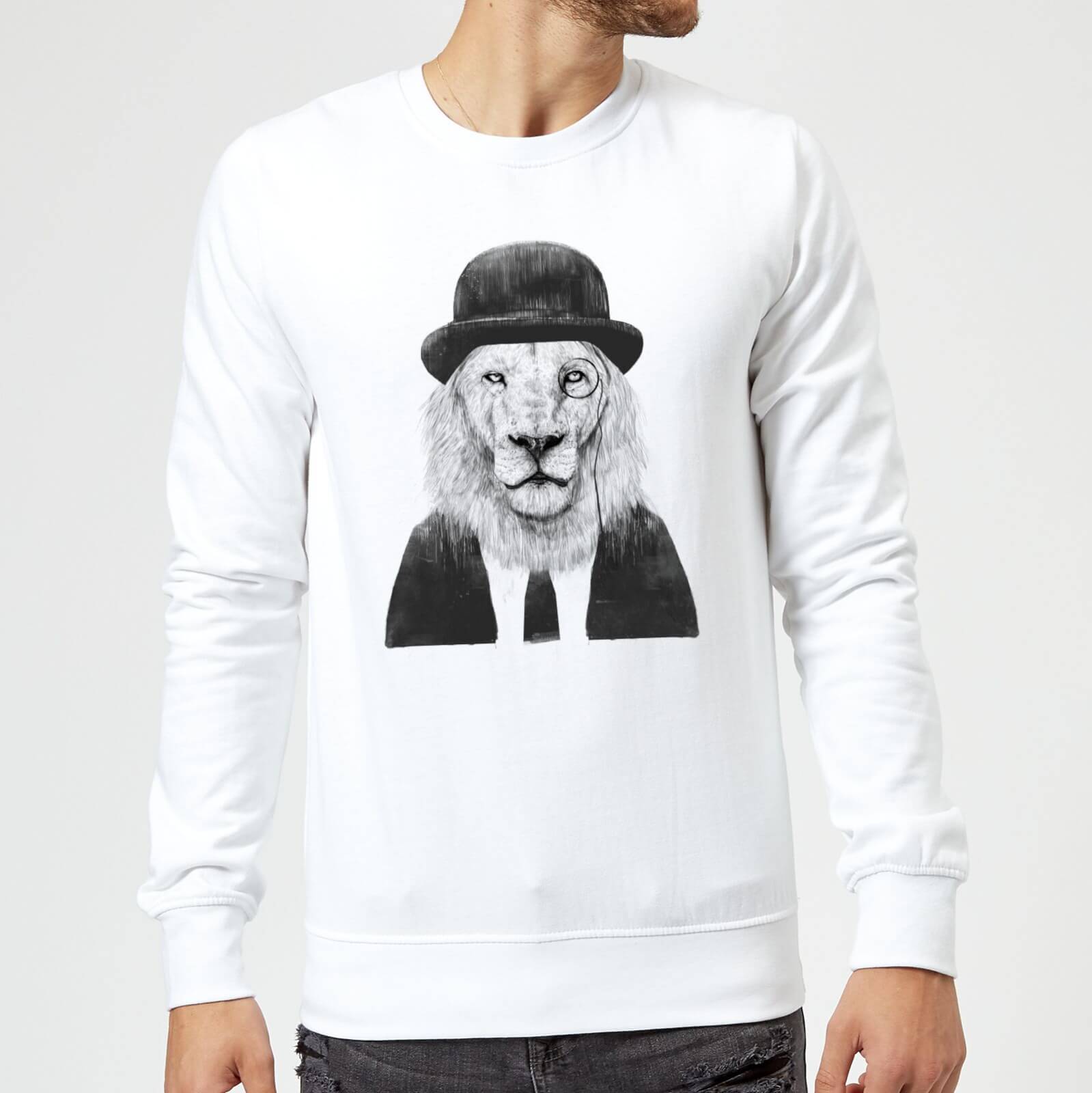 Balazs Solti Monocle Lion Sweatshirt - White - S - White