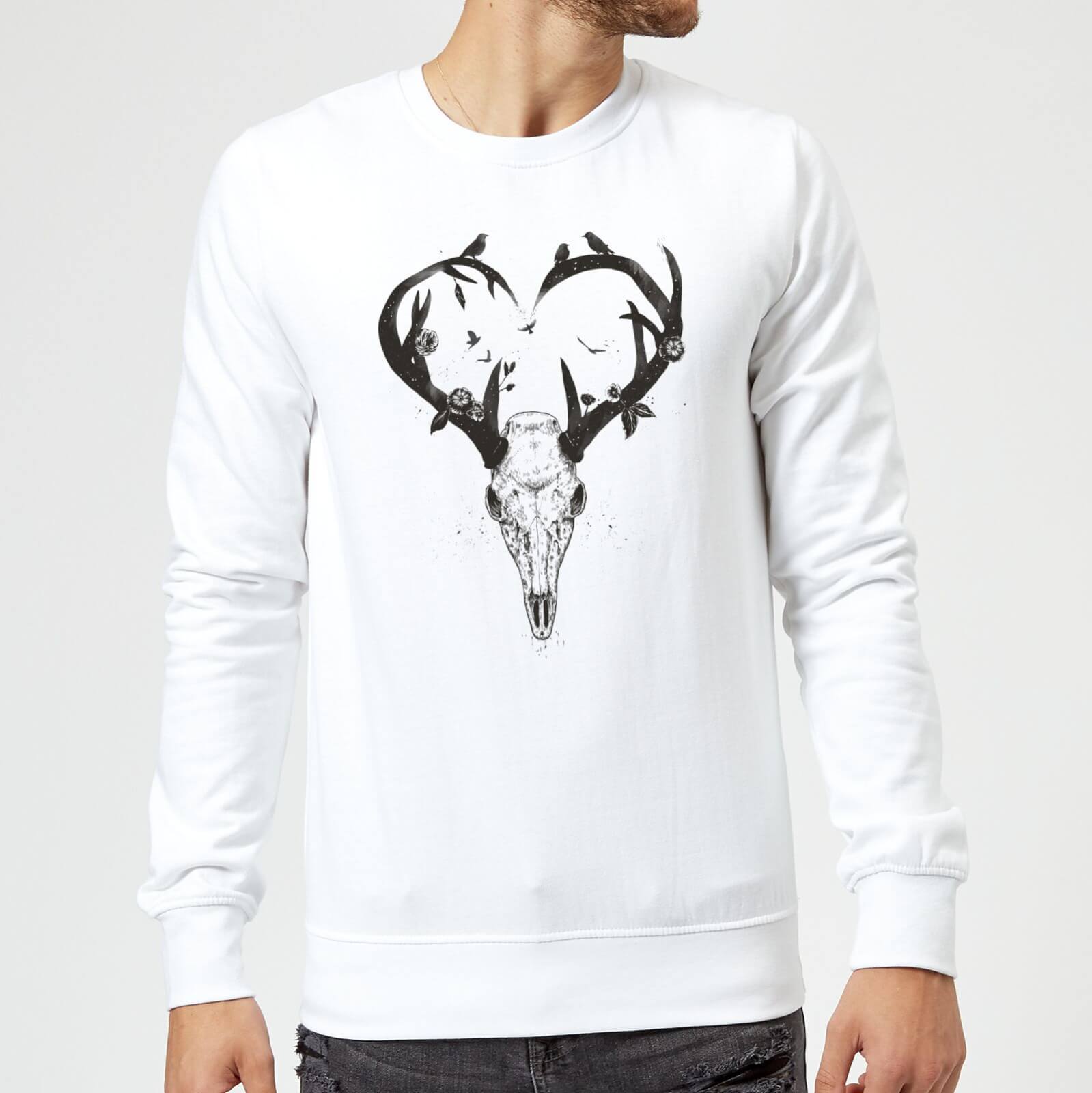 Balazs Solti Antlers Sweatshirt - White - S - White