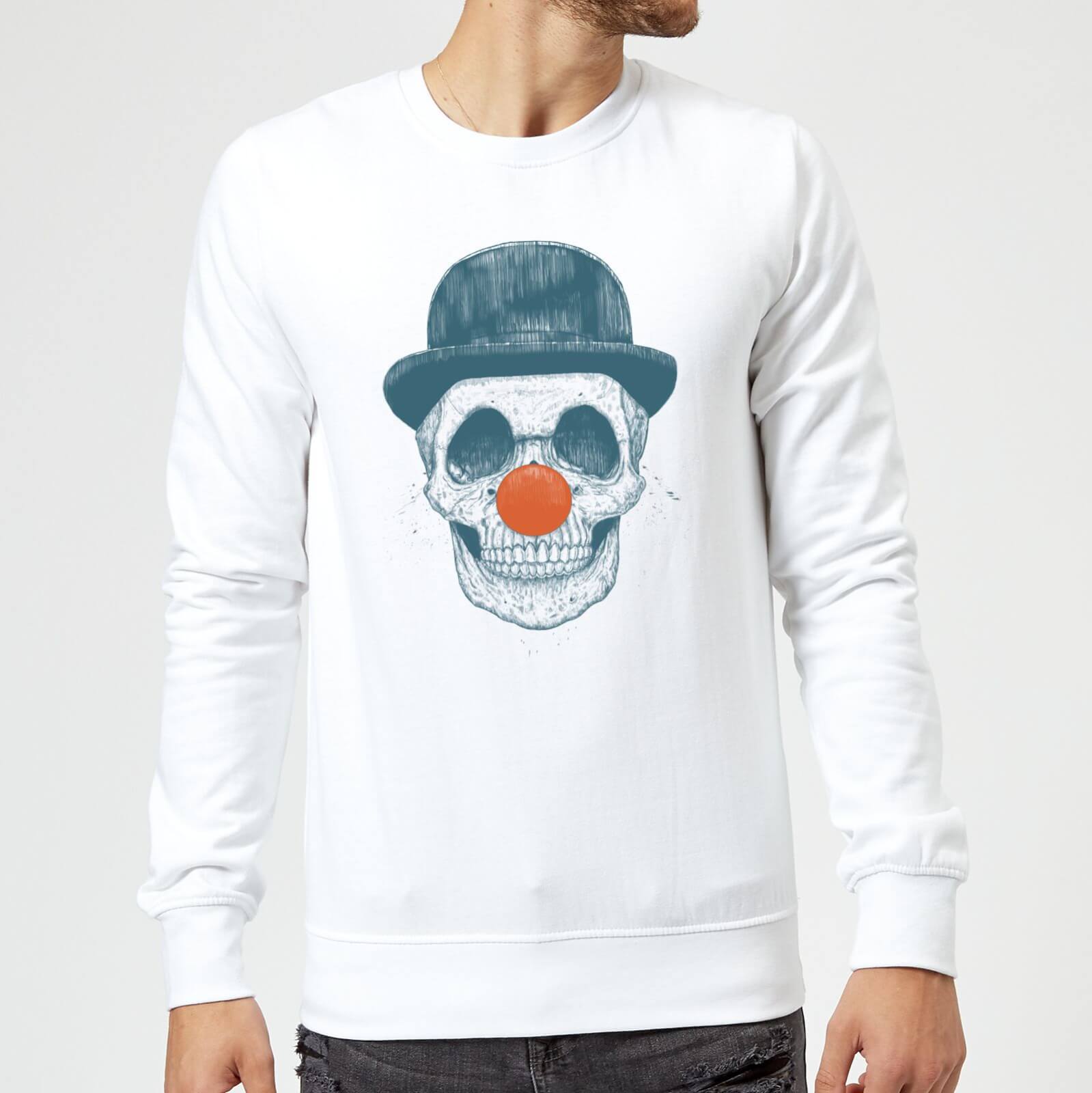Balazs Solti Red Nosed Skull Sweatshirt - White - S - White
