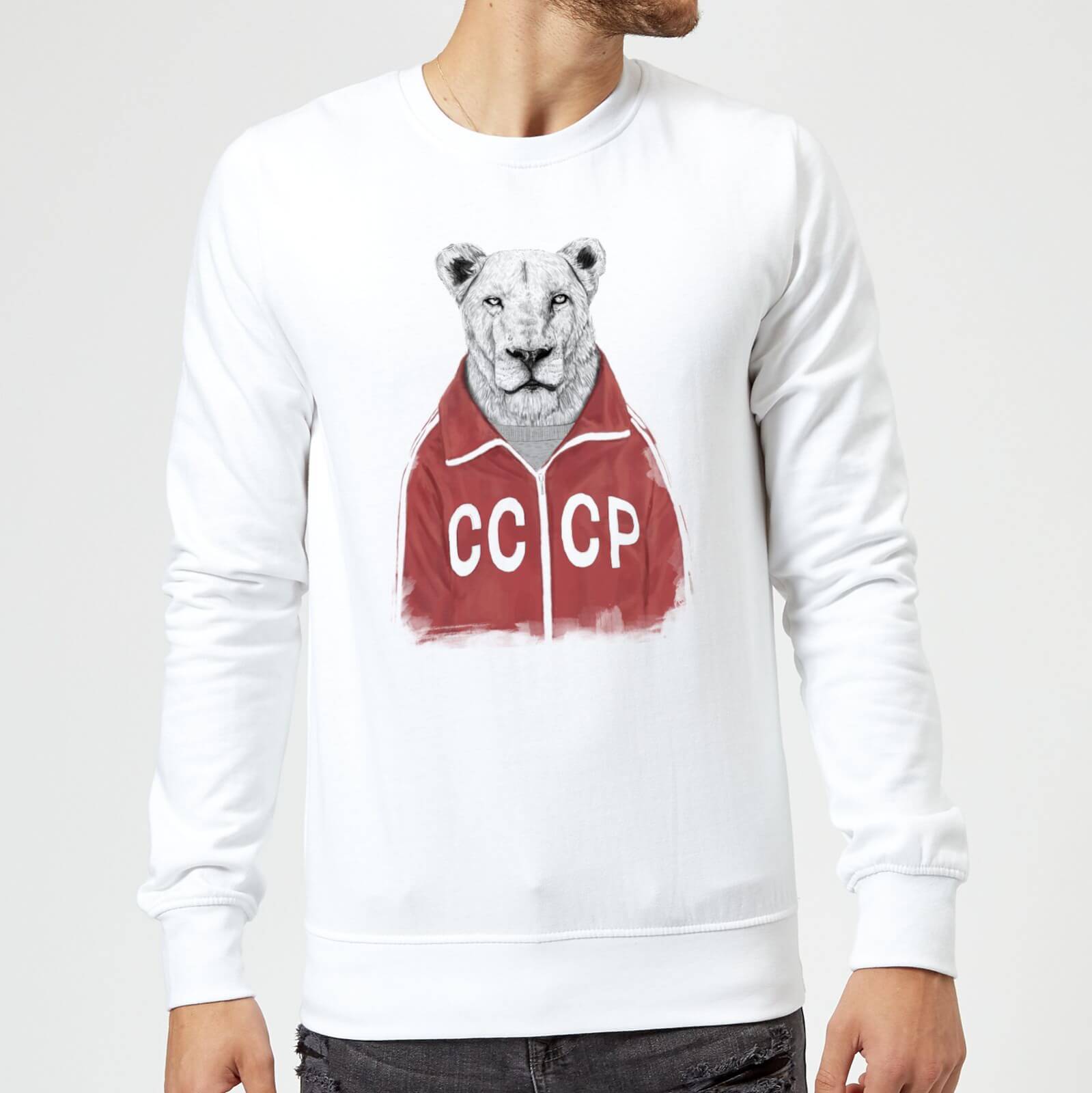 Balazs Solti CCCP Lion Sweatshirt - White - S - White