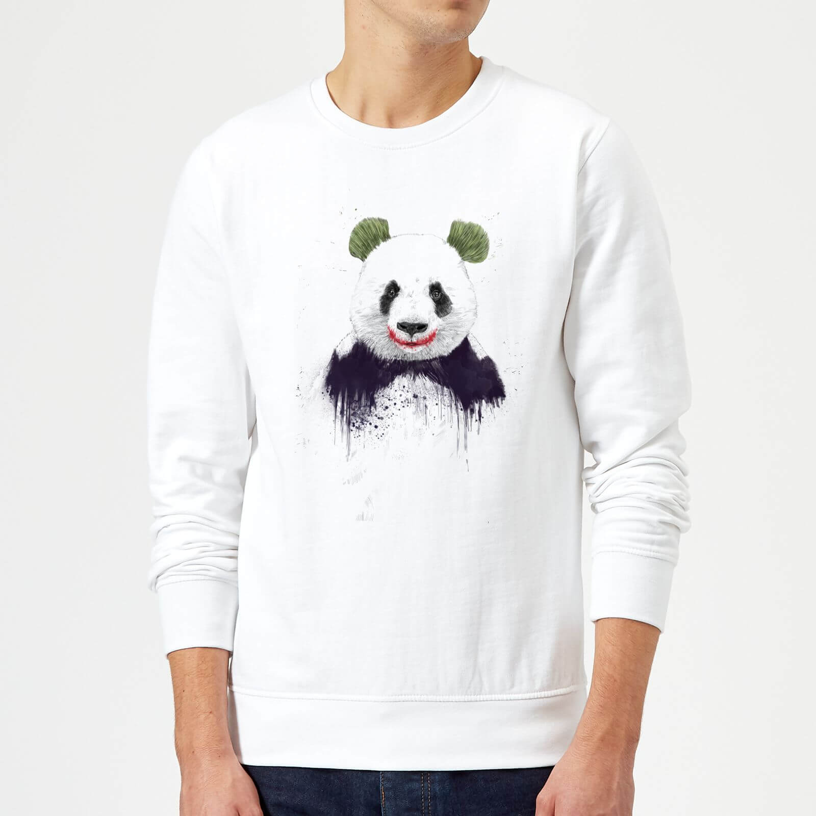 Balazs Solti Joker Panda Sweatshirt - White - S - White