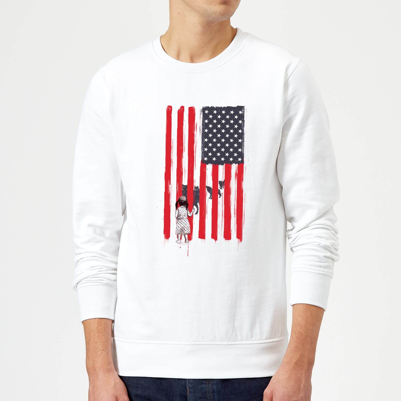 Balazs Solti USA Cage Sweatshirt - White - S - White